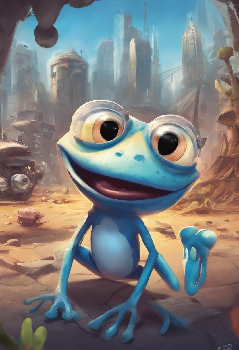 Crazy frog fan art style