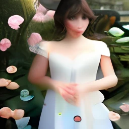 top-quality, tmasterpiece, A high resolution, 1girll, beautiful and flawless face, bob-cut, very long dress, intricately details, SENSE OF CINEMA, 8K, The is very detailed、Rose flower