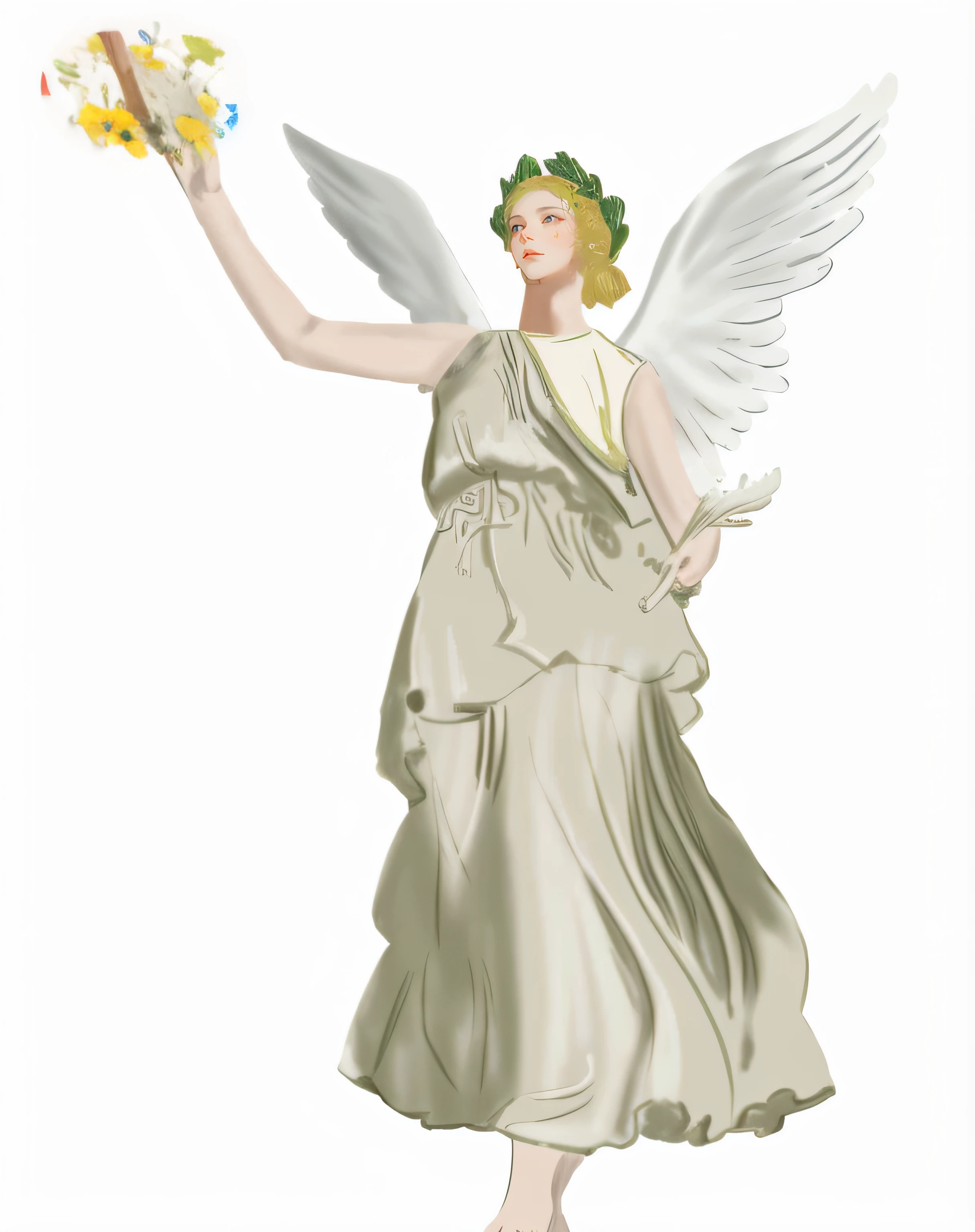 Garland in hand