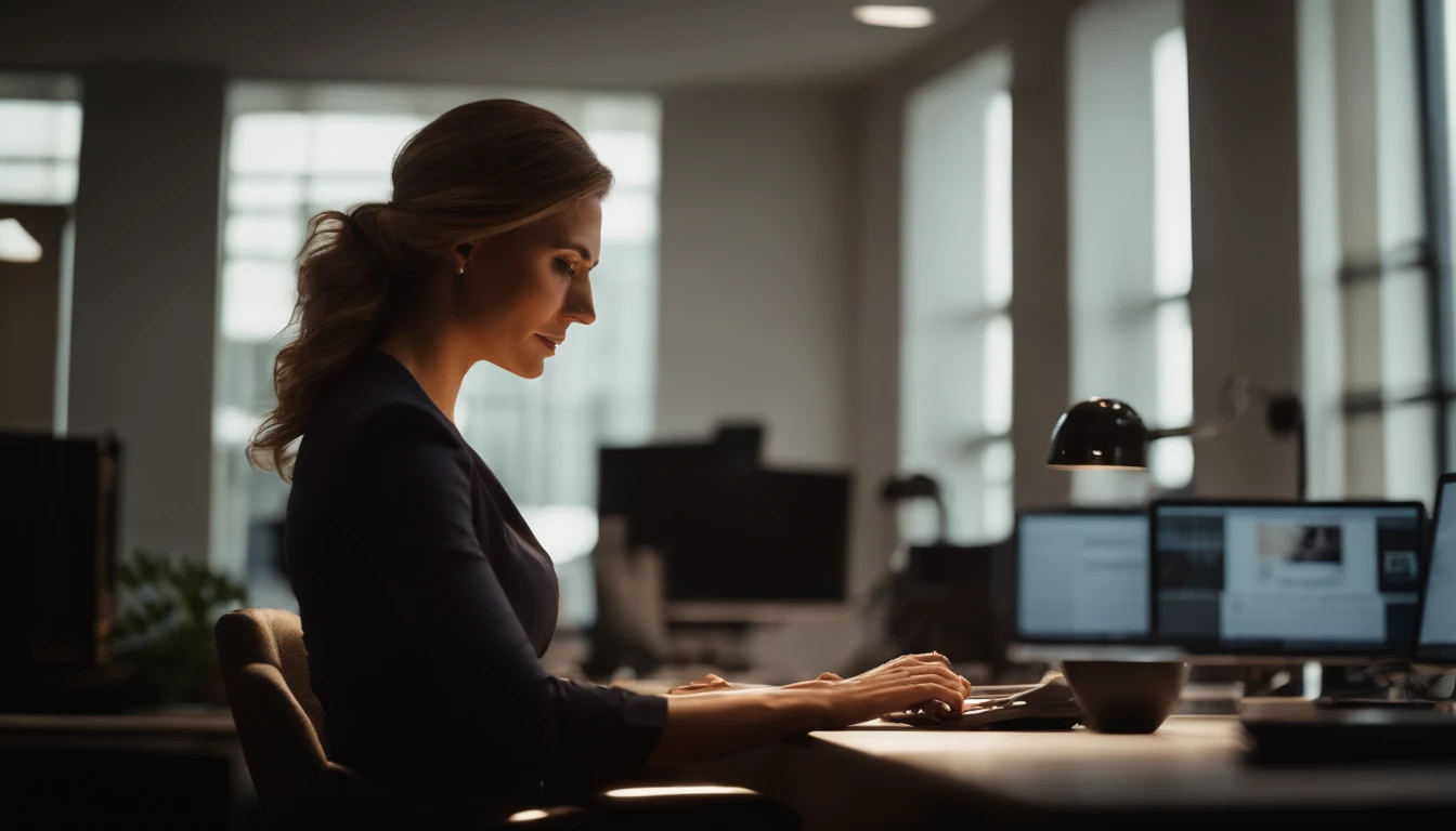 Woman working in office