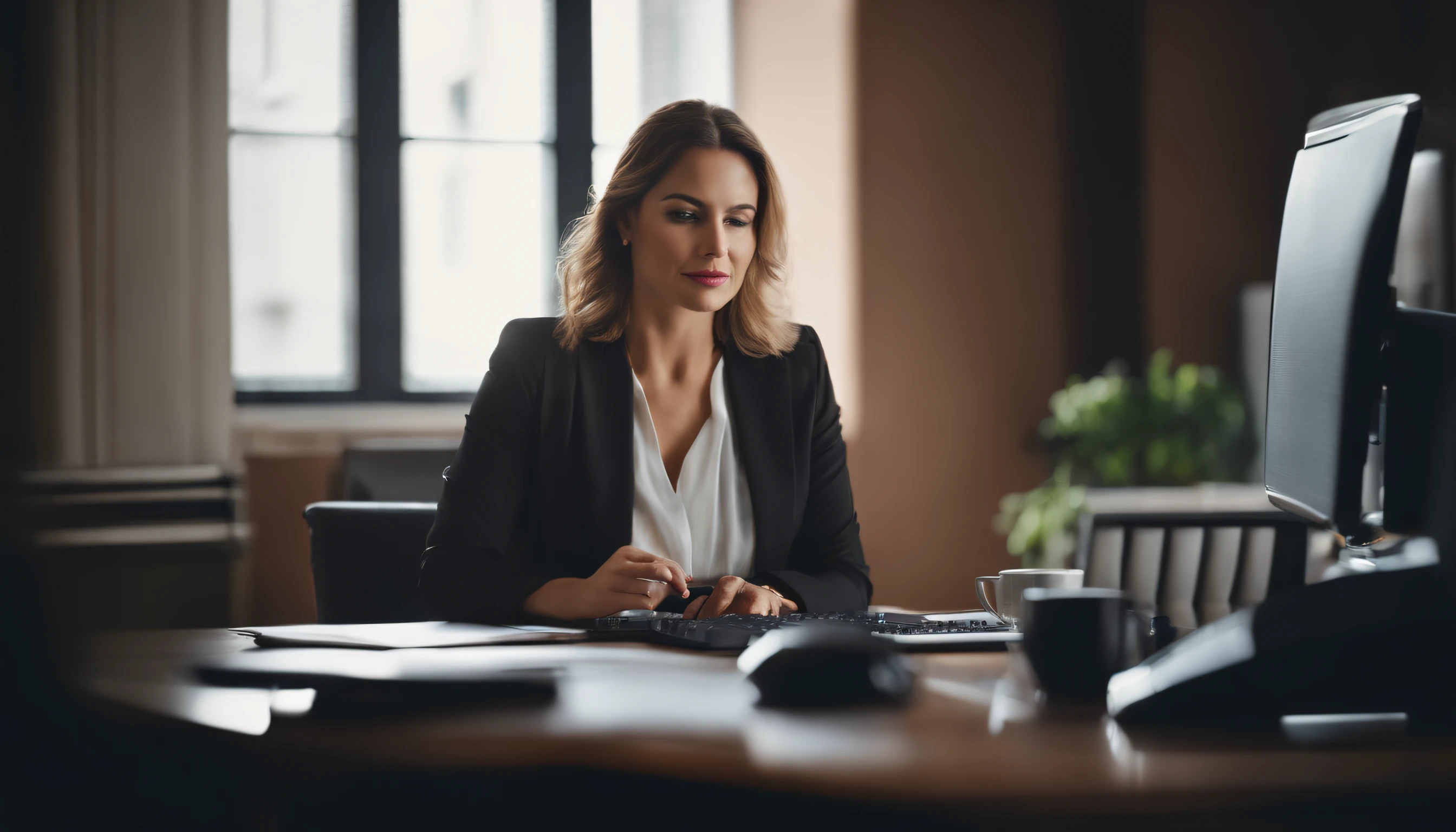 Woman working in office