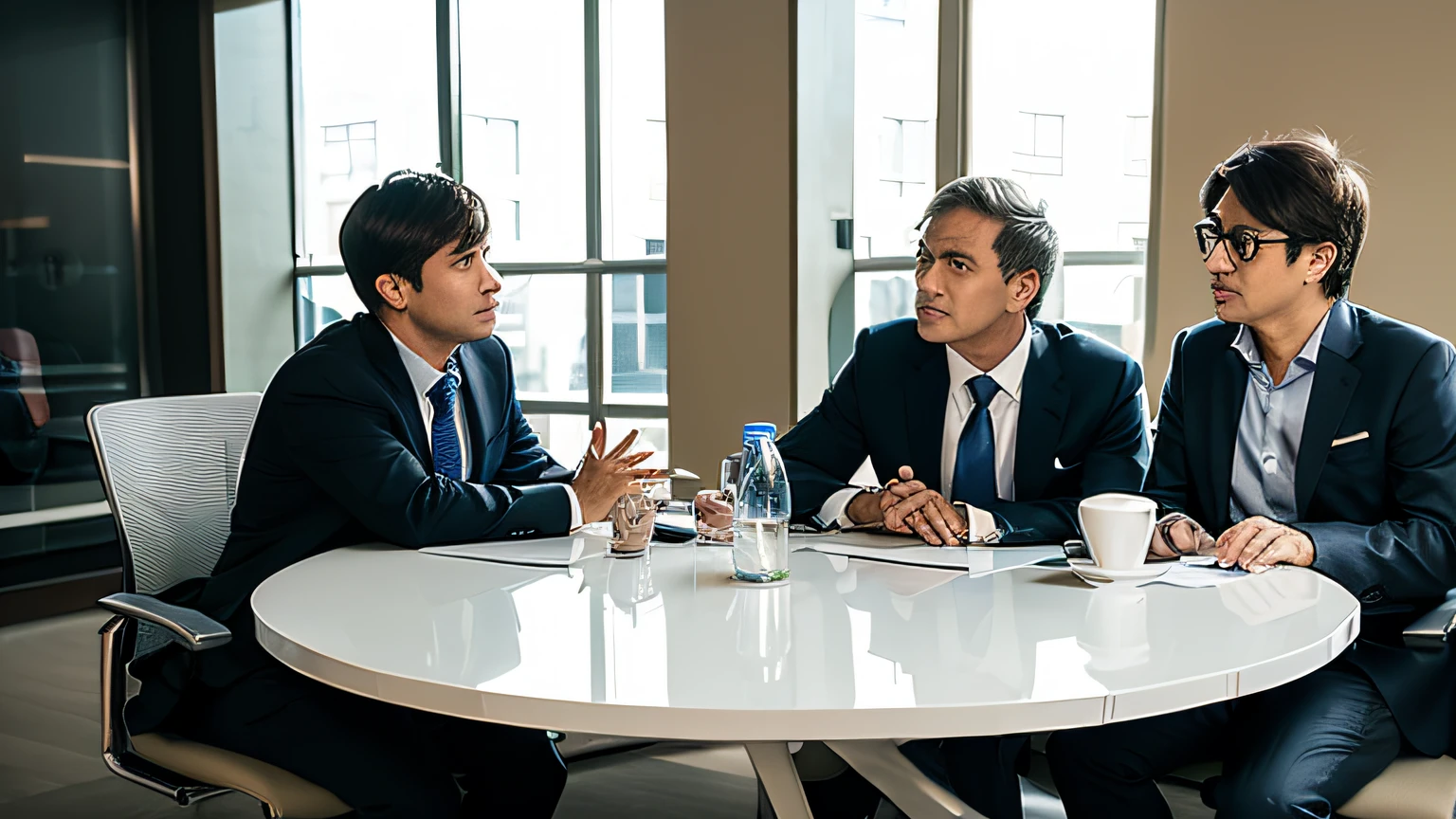 Scene of businessmen during a meeting