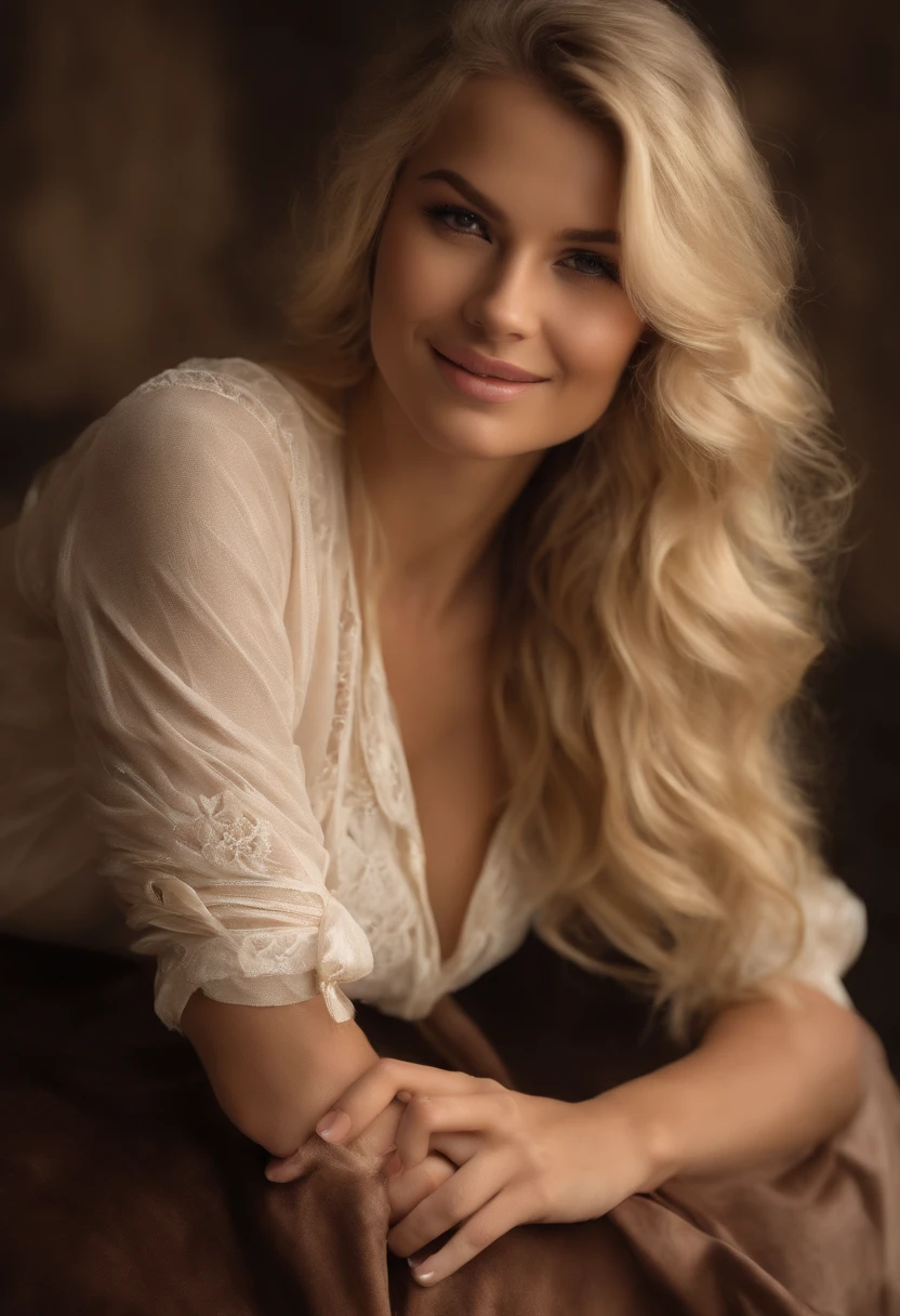 professionnel, (Photo 4K:1.1) par (Jeremy Lipking:0.3), (Dittmann Anna:0.3), (jiner:0.3), (mise au point nette:1.3), High detail, Porter (low-cut shirt:1.2), beautifull detailed face, Yeux noisette, longs cheveux blonds, (attractive young woman:1.3), (Seductive:1.1), (rougissant:1.1), Forme du corps du sablier, gros seins ronds, Hanches larges, blonde goddess, tight attire, tight attire, smiling seductively, joli visage, fille parfaite aux cheveux blancs, pose satisfaite, Cute seductive smile, belle fille blonde, bonne jeune fille, Bel angle, pose attrayante, fille mignonne, sexy pose, Une magnifique blonde, Image du corps entier, corps entier, Prise de vue du corps entier, talons hauts, nu
