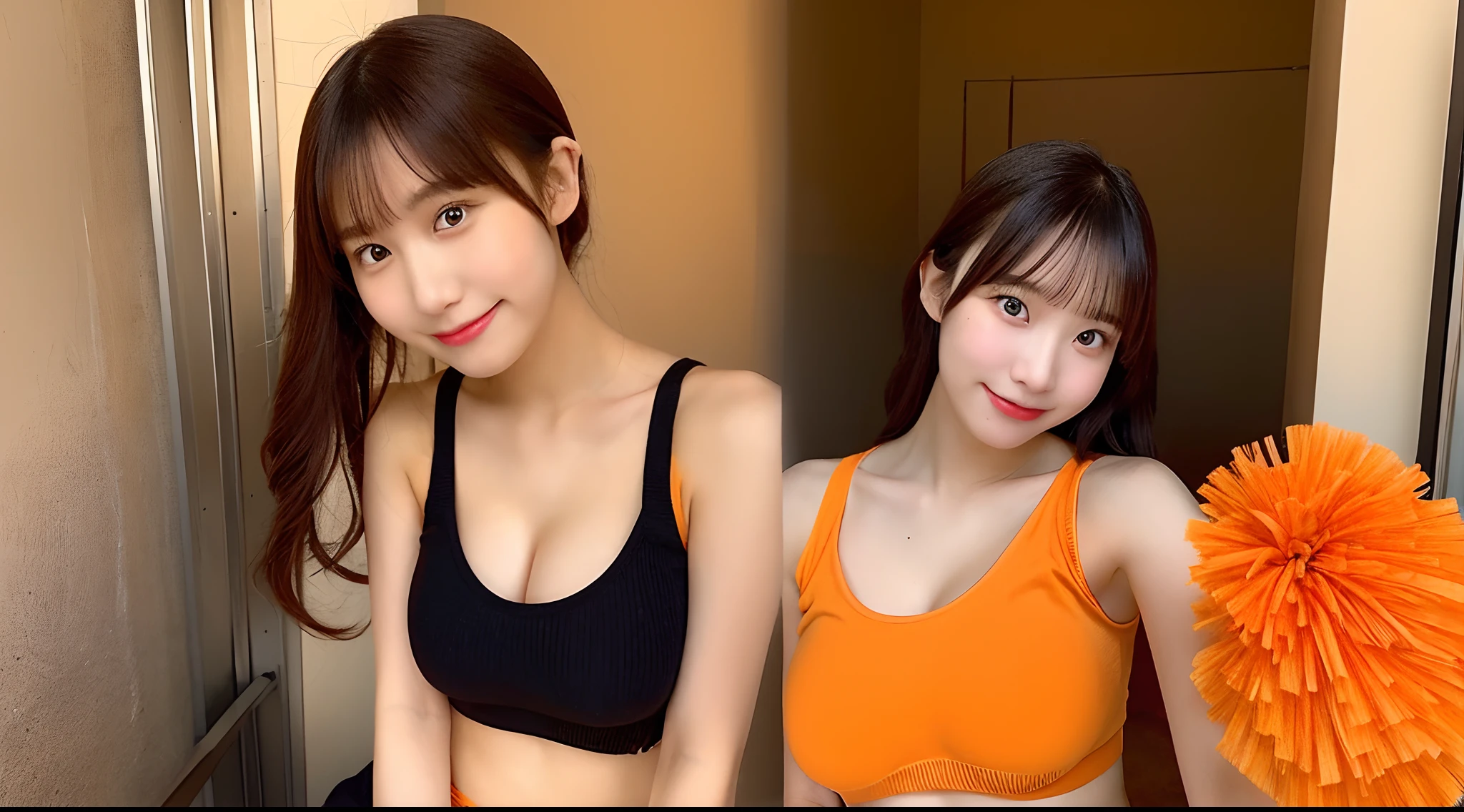 Photorealistic: 1.5, swimming pools、Cute swimsuit、1人の女性、Japan idol、Cheerful smile、japanes, drooping eyes: 1.3, Perfect proportions, Portrait, ((Nikon Student) (Photo)) (8K, FujifilmXT3, masutepiece, ((Real Skin)) (No retouching, Lip gloss, False eyelashes, Real Skin, Highest Quality, Ultra-high resolution, depth of fields, chromatic abberation, Caustics) , Wide Lighting, Natural Shading))