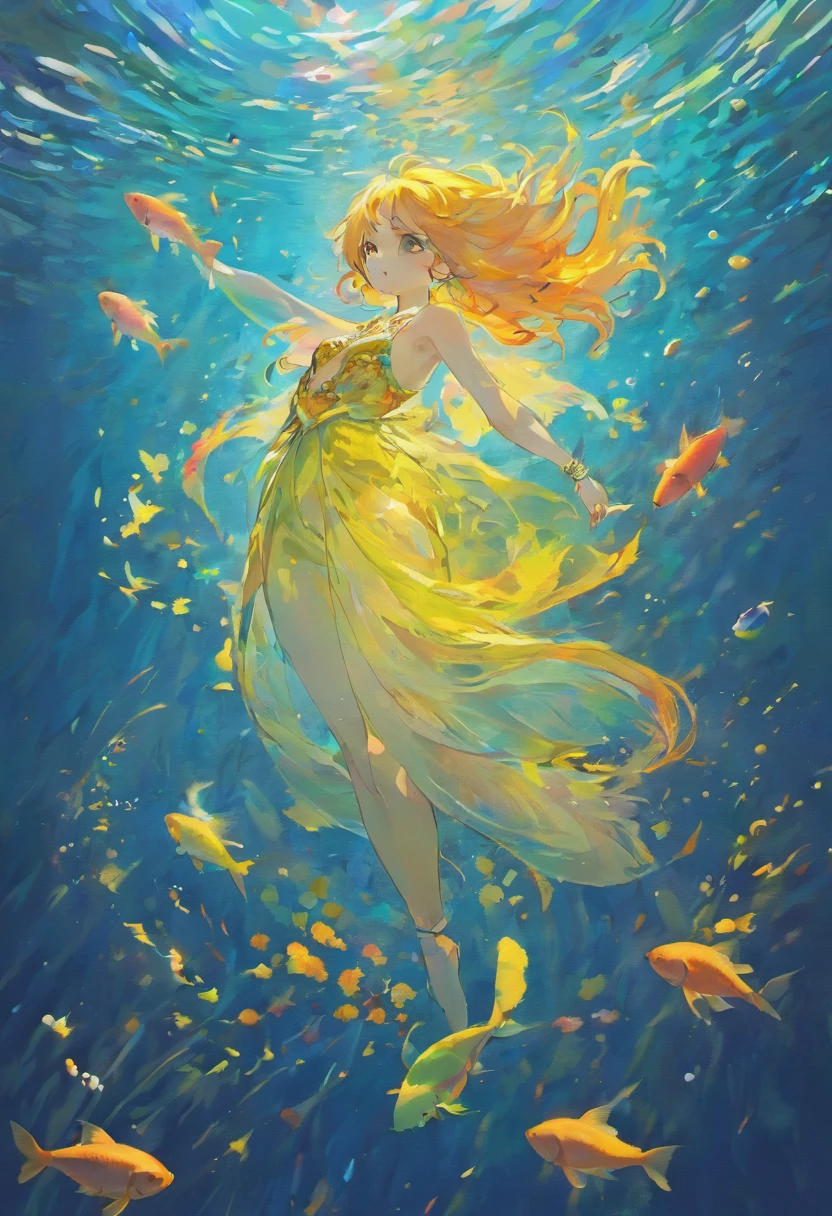 Obra maestra, La mejor calidad, alta calidad, a high definition, Textura de alta calidad, Sombra de alta calidad, High detail, finedetail, CG extremadamente detallado, Textura detallada,, De color , delicado, cinematiclight, Luz lateral, Two fish swim in circles in bubbles and clouds, Pez koi flotando en el espacio, El pescado, Piscis, Peces nadando, Pez dorado en el exoesqueleto de agua, Peces koi, Pez koi flotante, Peces koi, Peces nadando, peces nadando alrededor, Ves peces, Koi, Colores Koi, Hermosa obra de arte digital, Las estrellas son peces en las profundidades,Carpa en el cielo estrellado,Koi,El detalle,Un detallado
