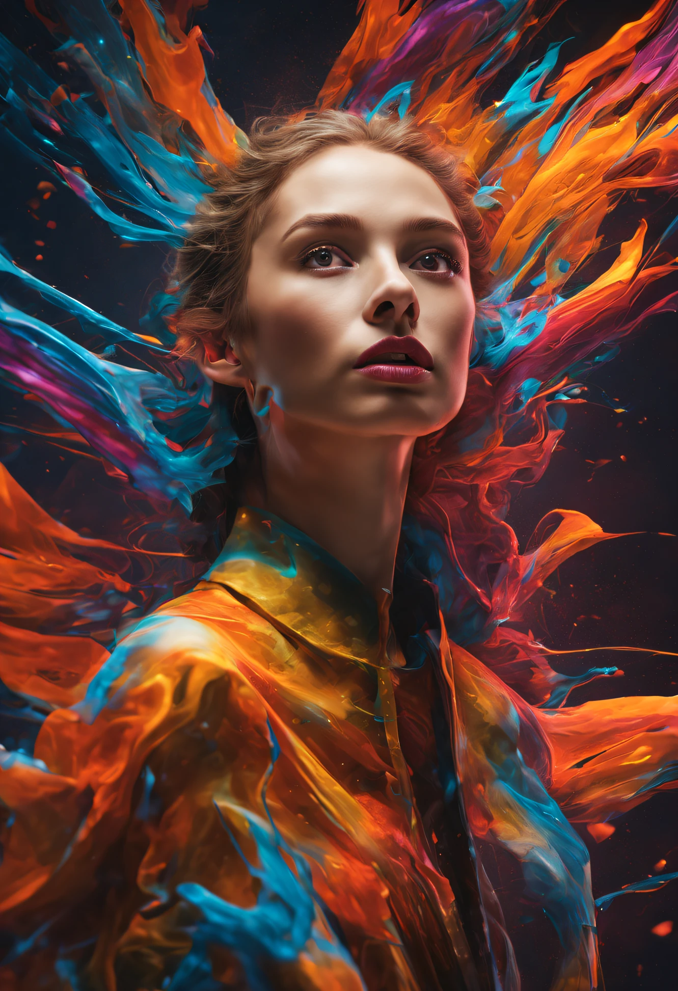 A Quantum Leap in Uniting Images and Information Technology,photo-realistic. realistic. dramatic lighting. creative composition. vibrant colors. unique feature. Expressive emotions. Dynamic pose.