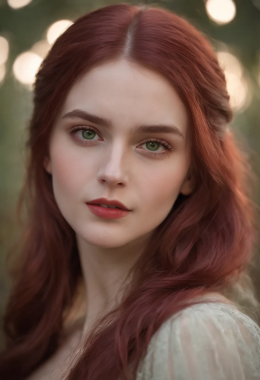 (((a deep reddish wound crosses her left cheek))) fair complexion, woman around 19 years old, natural white hair, distinctive green eyes, wearing kohl, slender and graceful, beautiful, candlelight in a medieval setting, ultra sharp focus, realistic shot, medieval female clothes, tetradic colors (scar:1.4)