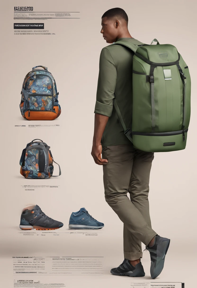 Advertising for backpacks