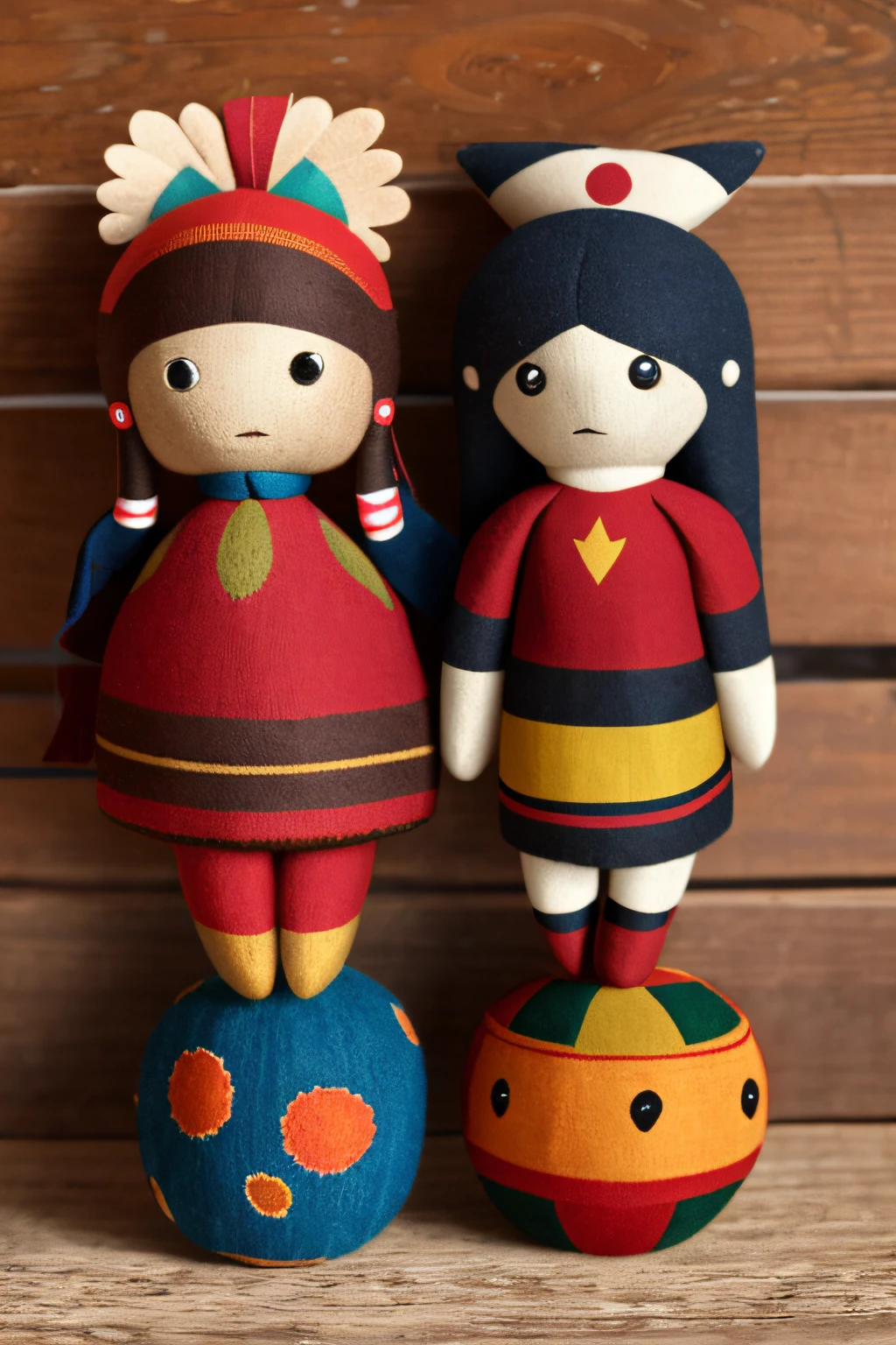 Kachina dolls in biomechanical style