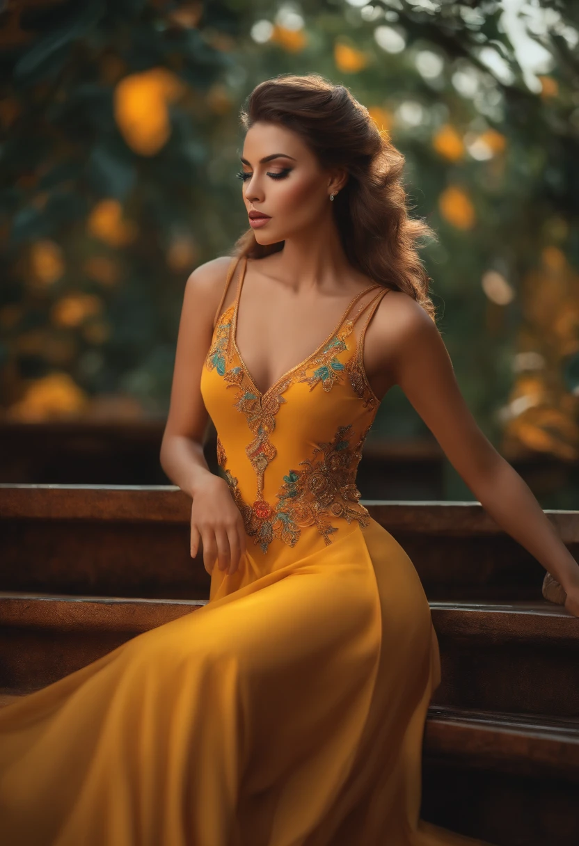 8k, Girl of beautiful and provocative shapes