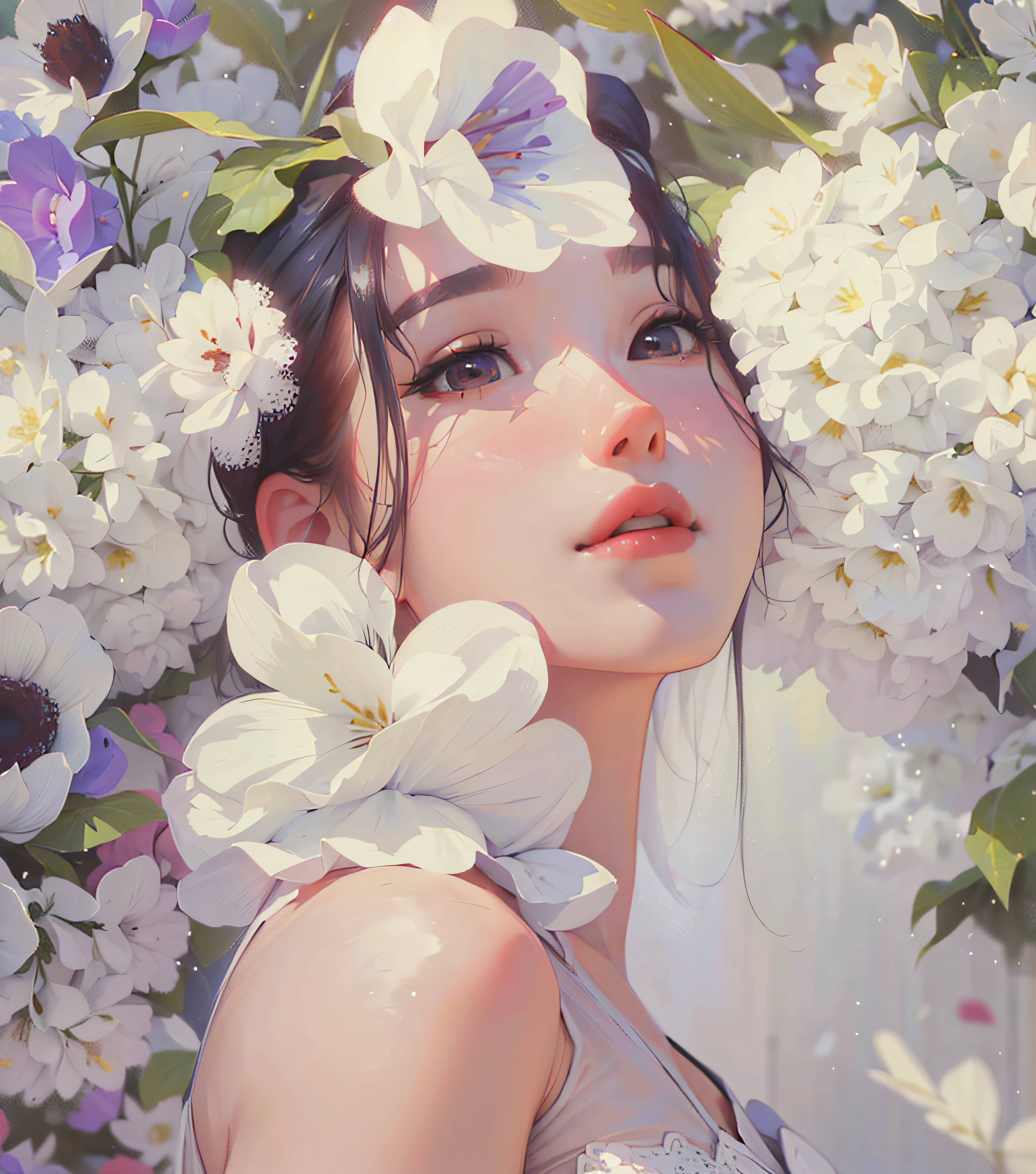 ((Best Quality, 8K, Masterpiece: 1.3)), best quality, ultra high res, (photorealistic:1.4),1girl,iu, Lee Ji-eun, IU, arms behind back, colorful, clear sharp focus, soft lights, Intricate details,