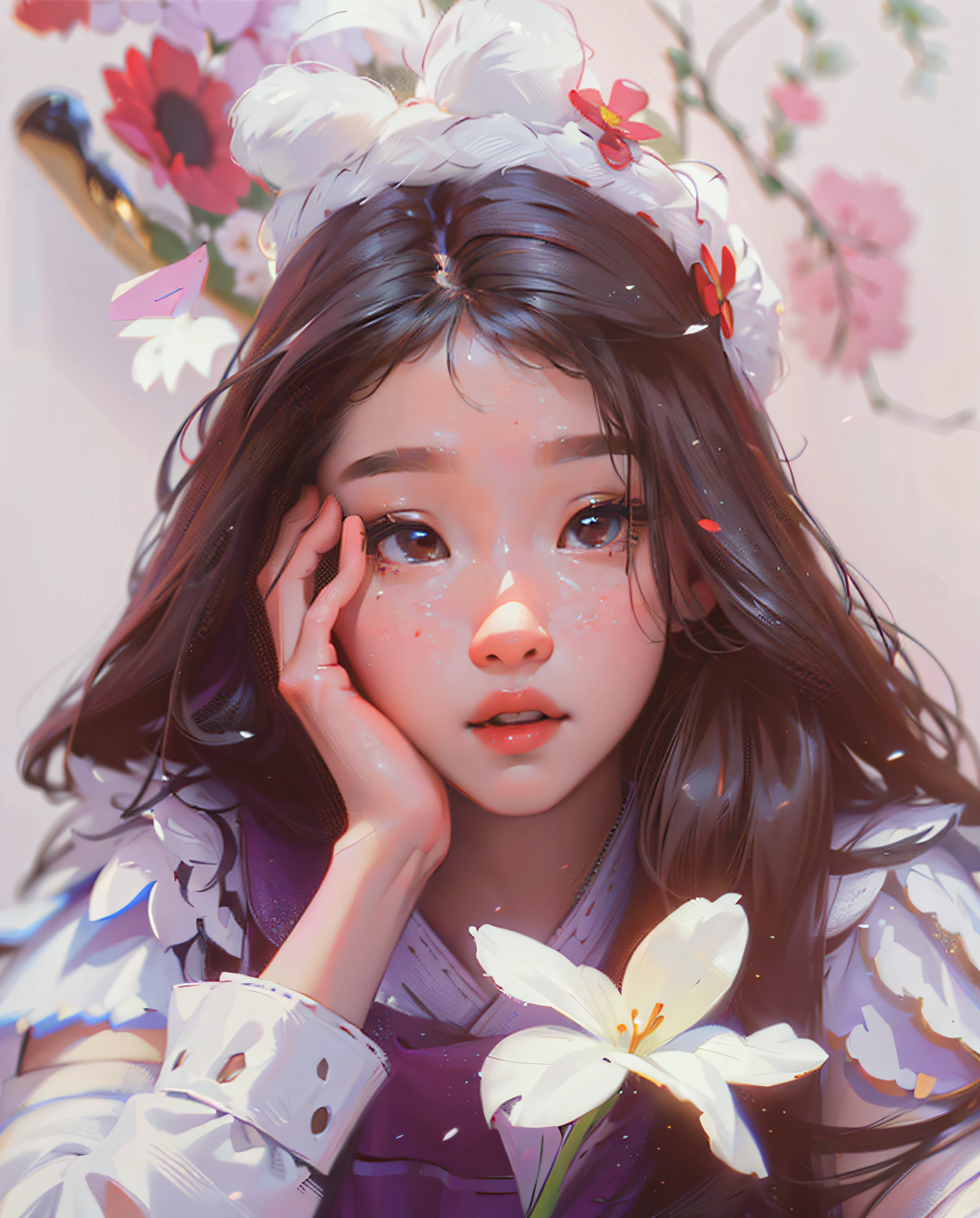 ((Best Quality, 8K, Masterpiece: 1.3)), best quality, ultra high res, (photorealistic:1.4),1girl,iu, Lee Ji-eun, IU, arms behind back, colorful, clear sharp focus, soft lights, Intricate details,