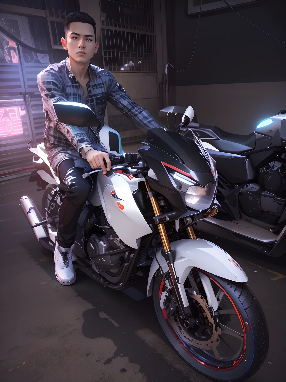 Change Background with supra , anime handsome boy , realistic face , 8k , hyper realistic