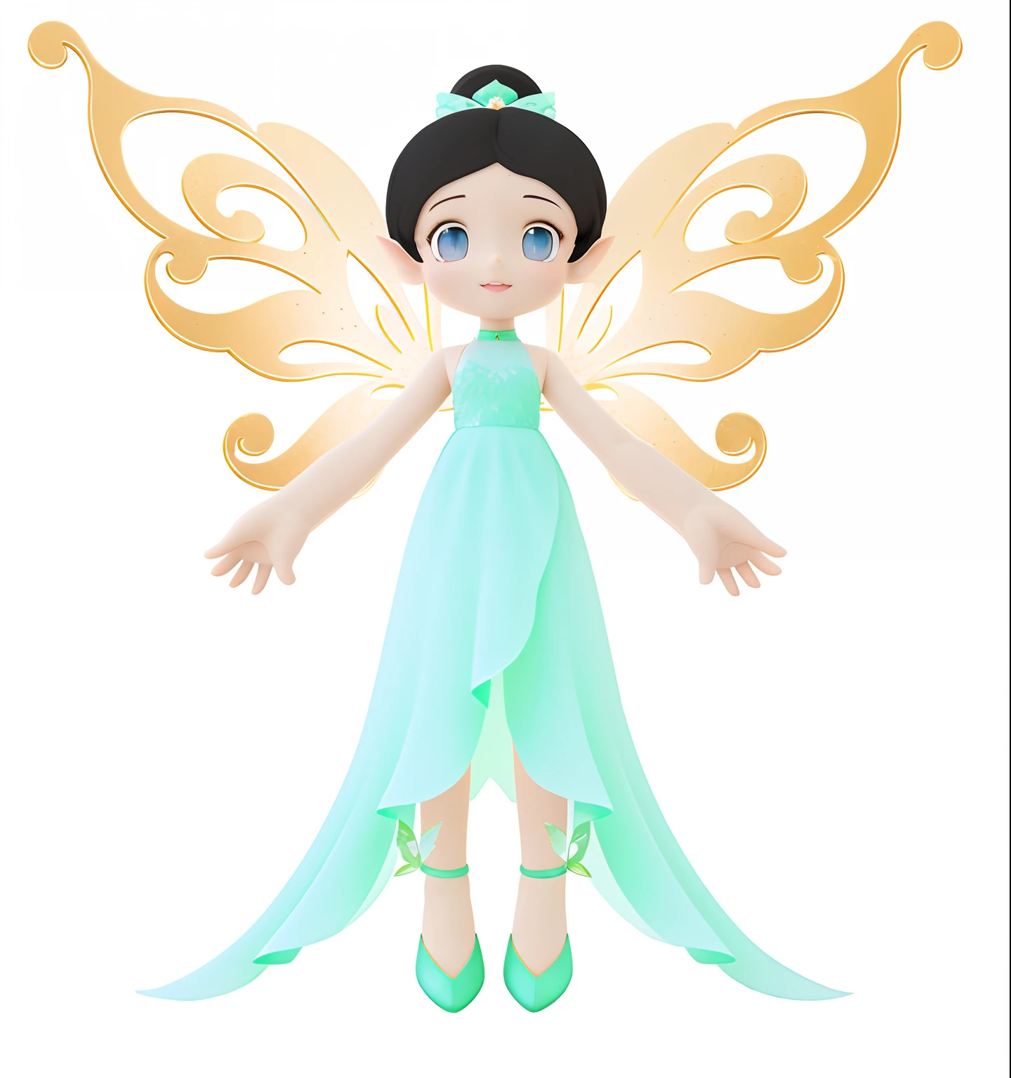 Cartoon fairy with wings and a Tiffany blue dress, stunning 3d render of a fairy, brunette elf with fairy wings, beautiful adult fairy, Beautiful fairy, pixie character, render of a cute 3d anime girl, portrait of fairy, beautiful adult fairy queen, beautiful and elegant elf queen, Fairy, beautiful and elegant female elf, portrait of fairy princess, beautiful fairie,