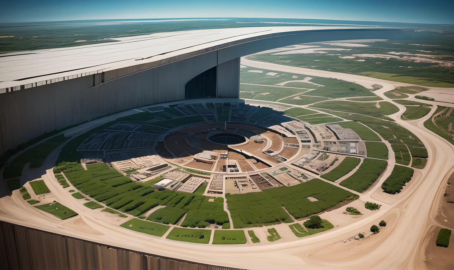 Doomsday City,Top-down view,Waste soil style,Well laid out,cyber punk perssonage,Back to the lake,the detail
