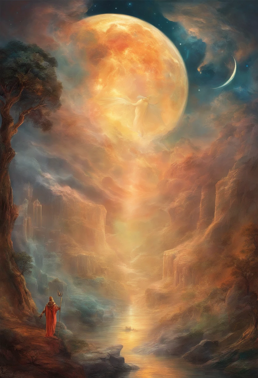 In Dante's Divine Comedy, specifically in the part known as The first heaven: the moon, it is dwelt by those who have broken their immutable vows. This part of the work shows weak love for God.