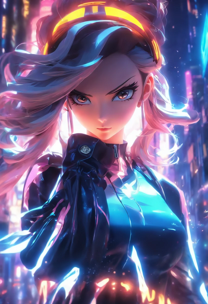 Anime - stylistic image of a woman in a dress and leather jacket, Use headphones, Photorealistic anime girl rendering, CG Art Soft Animation, Realistic 3D anime style, anime big breast. Soft lighting, Realistic anime art, digital anime art, Detailed Digital Anime Art, 4K Anime Style, advanced digital anime art, A seductive anime girl, digital art in anime style, 3D Anime Style,Overall Excellence,Sexy theme,Sensation of temptation,sci-fy