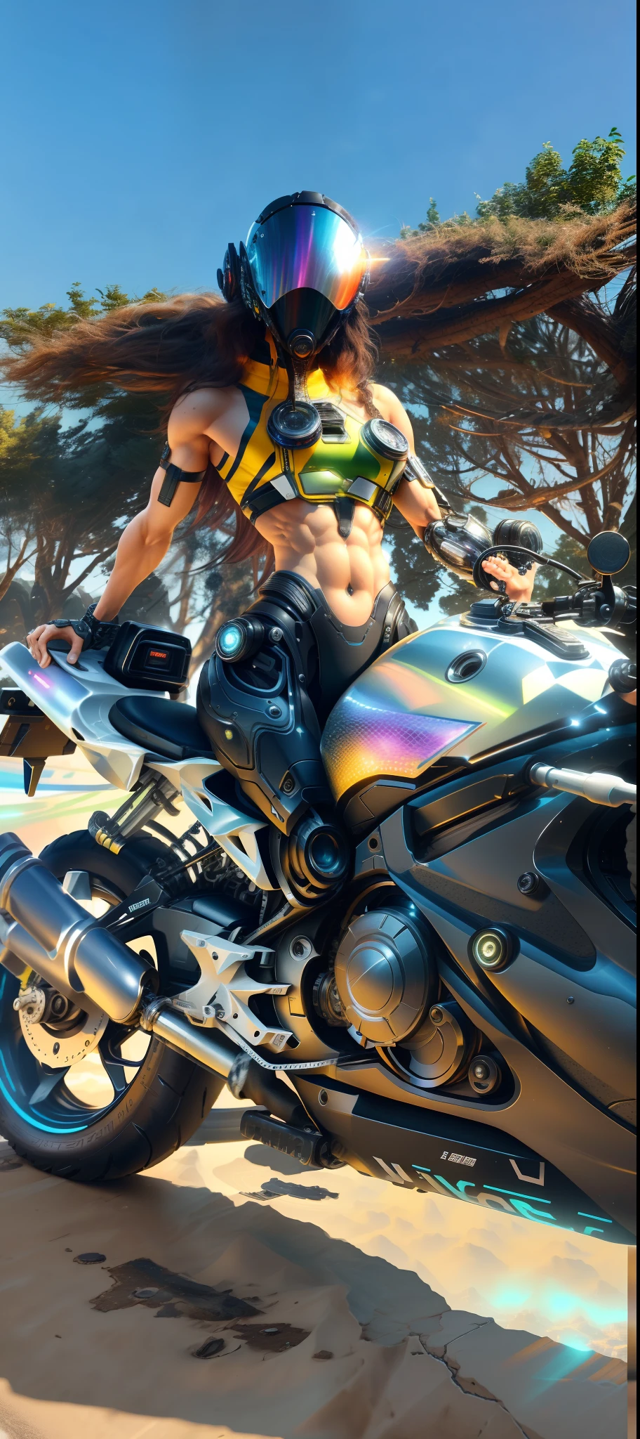 Bruja Escarlata de Marvel Photography, biomechanics, robot complejo, crecimiento completo, hiperrealista,casco de moto , Casco cyberpunk, casco con detalles intrincados,insane small details, Extremely clean lines, aesthetic cyberpunk, una obra maestra presentada en Zbrush Central