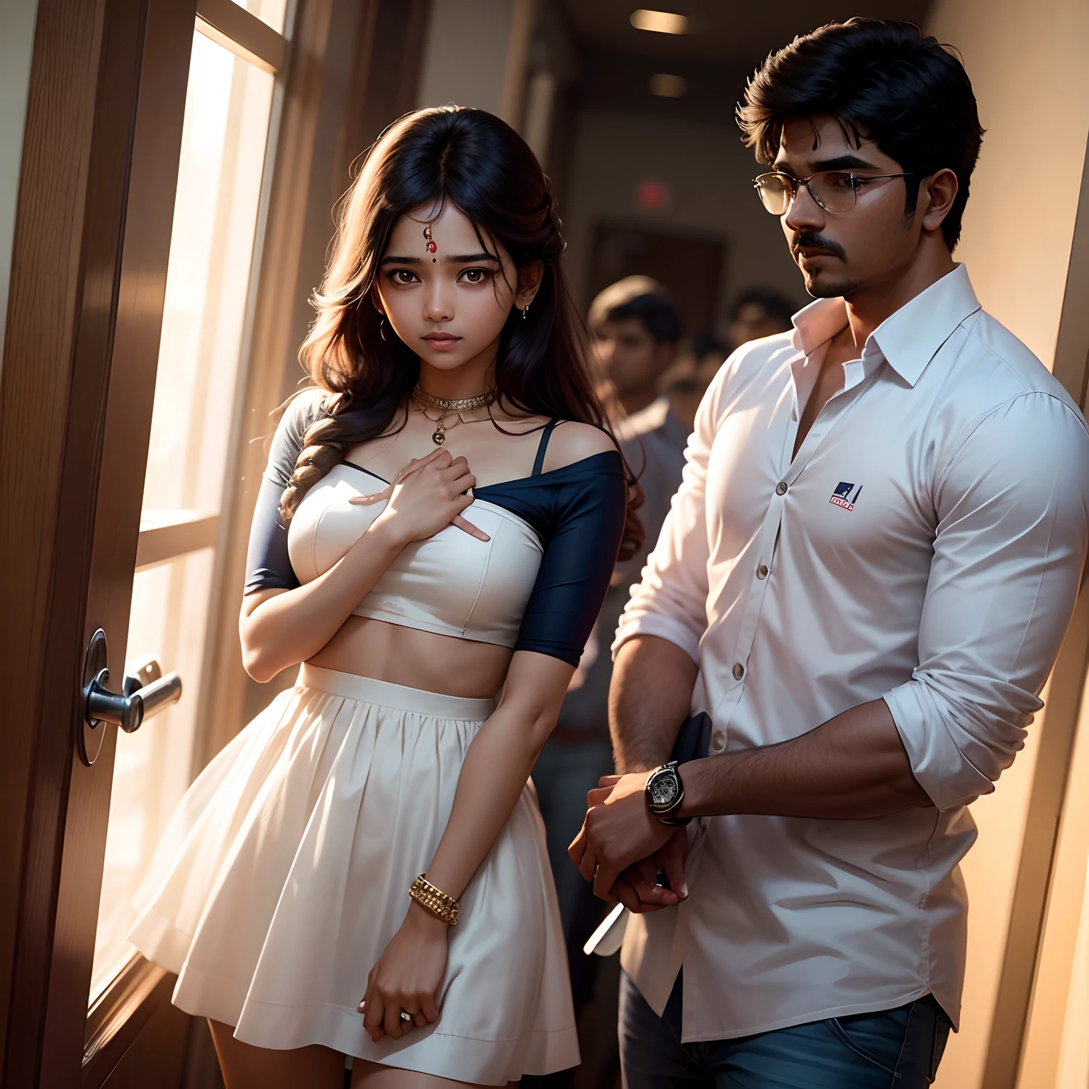 Vijay masteubute infront of a girl