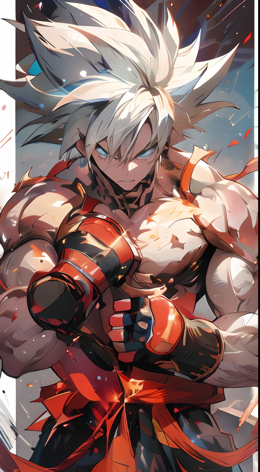 a close up of a person holding a bottle of soda, ultra instinct, fighting game character, badass anime 8 k, striking manga artstyle, human goku, fighting stance, detailed digital anime art, anime style artwork, 4 k manga wallpaper, high quality anime artstyle, anime style 4 k, detailed anime character art, detailed anime artwork, advanced digital anime art, detailed face and eyes