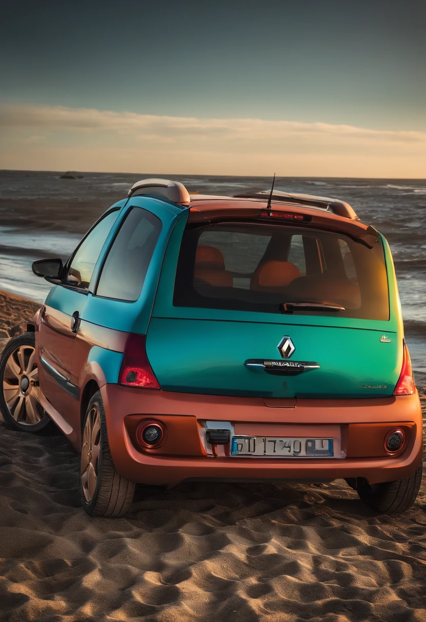 Renault Twingo en la playa