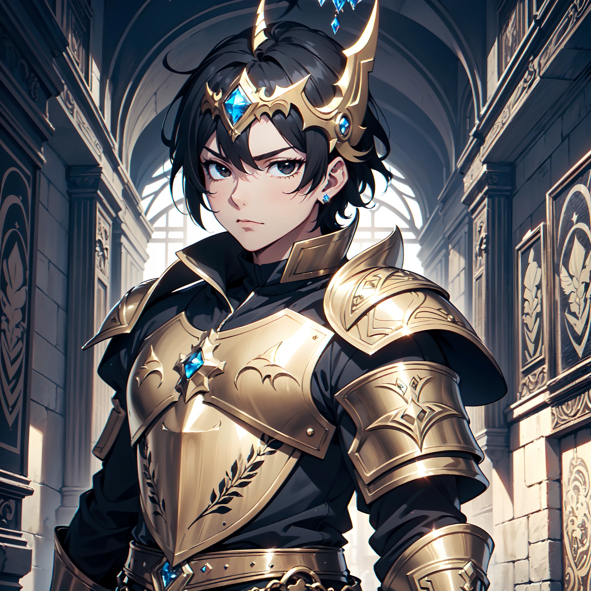 128K Ultra High Definition,
128K Ultra High Quality,
128K Ultra High Resolution,
Best Definition,
Best Quality,
Best Resolution,
Perfectly Detailed,
Perfectly Designed,
Extremely Detailed,
Extremely Designed,
Hyper Detailed,
Hyper Definition,
Hyper Quality,
Hyper Resolution,
Masterpiece,
(((Anime))),
Body Shot,
(((Boy))),
Handsome,
Muscular Body,
(((Black Short Hair))),
(((Black Eyes))),
(((Hyper Detailed & Perfectly Designed Bronze Armor Plates))),
(((Hyper Detailed & Perfectly Designed Engraving Jeweled Baron Armor With Headpiece))),
(((Inside Of Medieval Royal Palace Background Scenery))),