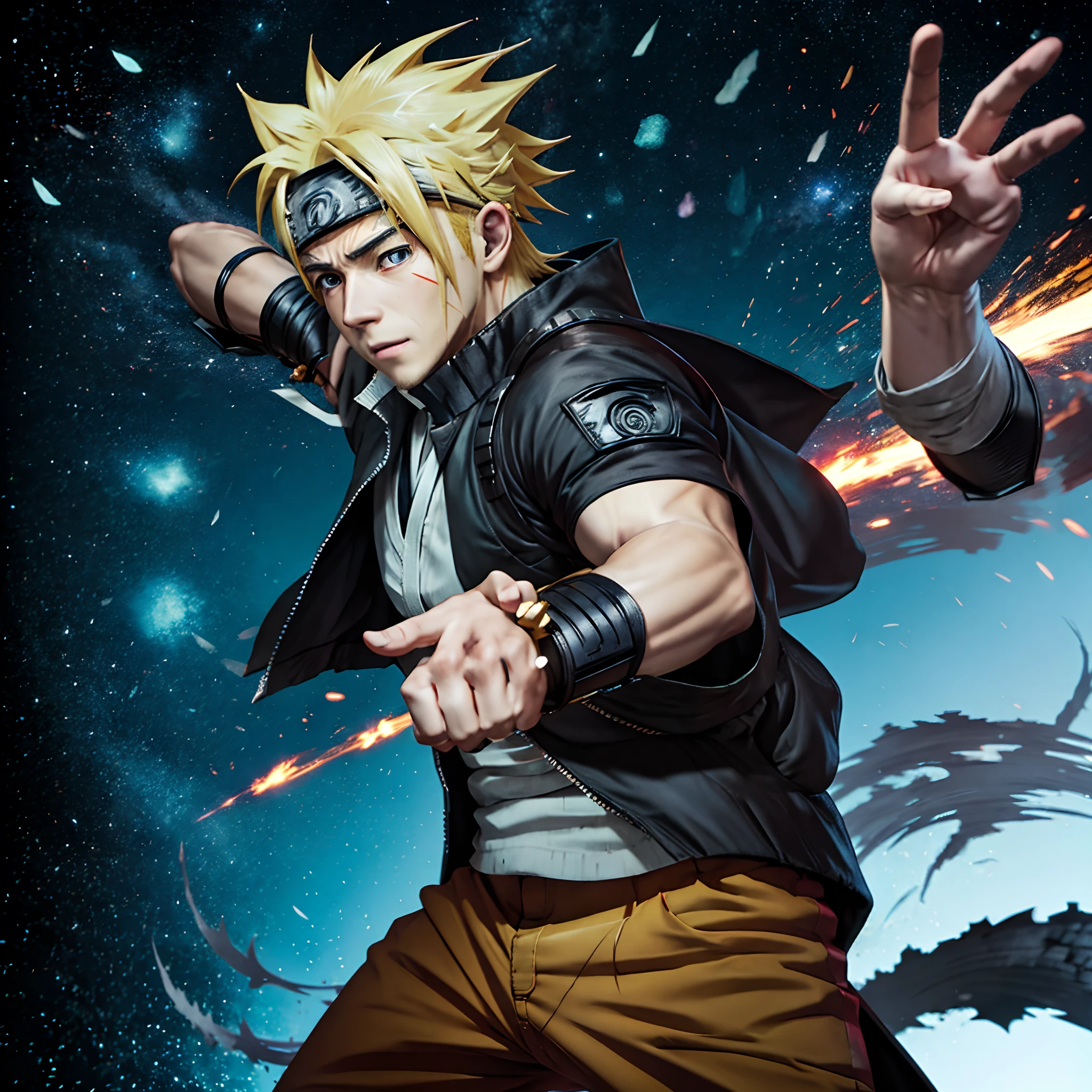 Create a image of NARUTO THE HOKAGE