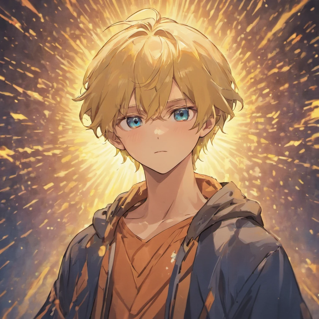 A 20-year-old blonde man