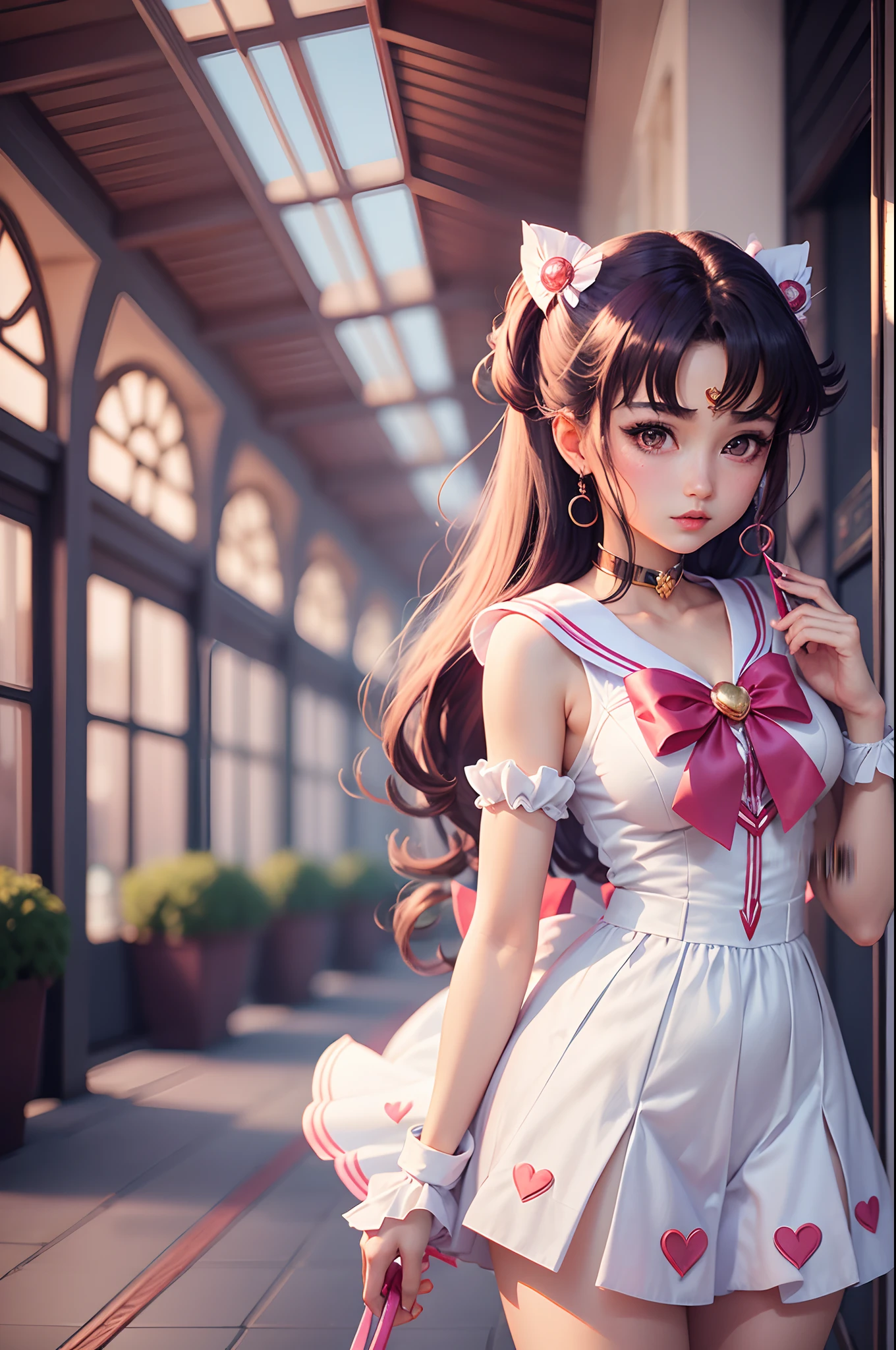 sailor moon with girlfriend in Valentine's days, mahou shoujo - --auto --s2