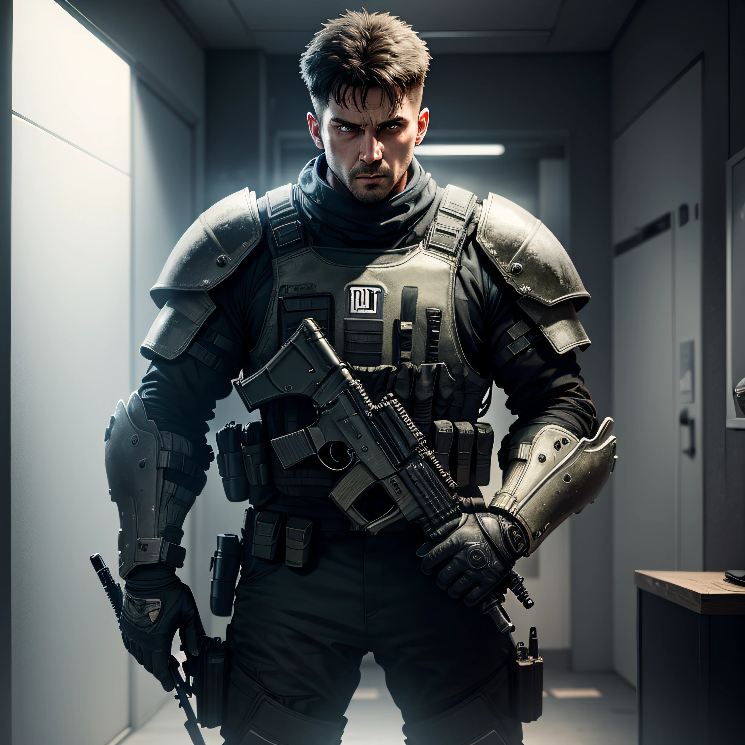 Man Call of Duty, Handled of Gun and Realistic area 4K full Armour