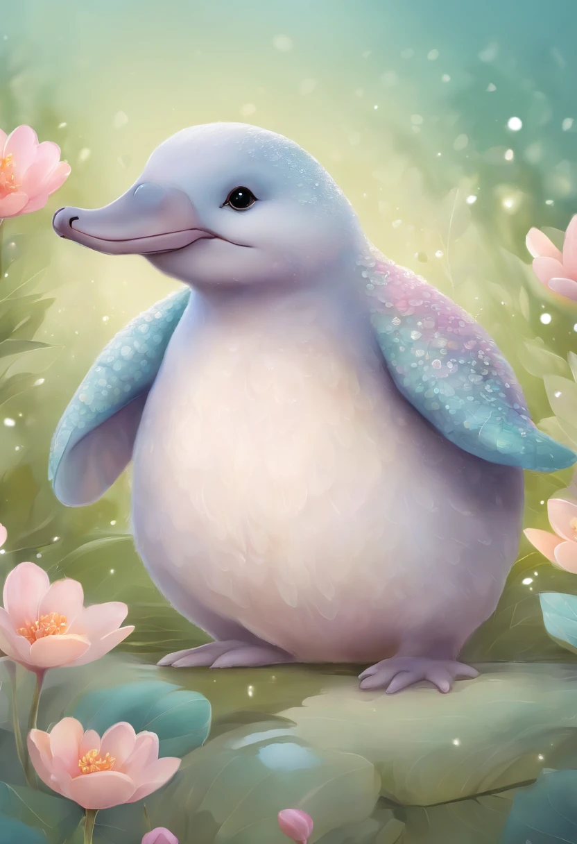 (PastelColors:1.3)、(Cute illustration:1.3)、(watercolor paiting:1.1)、 Chibi:1.2、Gradient Eyes
Detailed background、1 platypus 、Beautifully detailed、Moya、colourfull、marble、Particles of light、patterns、
Detailed drawing、Vibrant colors、striking contrast、intricate detailes、Delicate depiction、Luminescent、