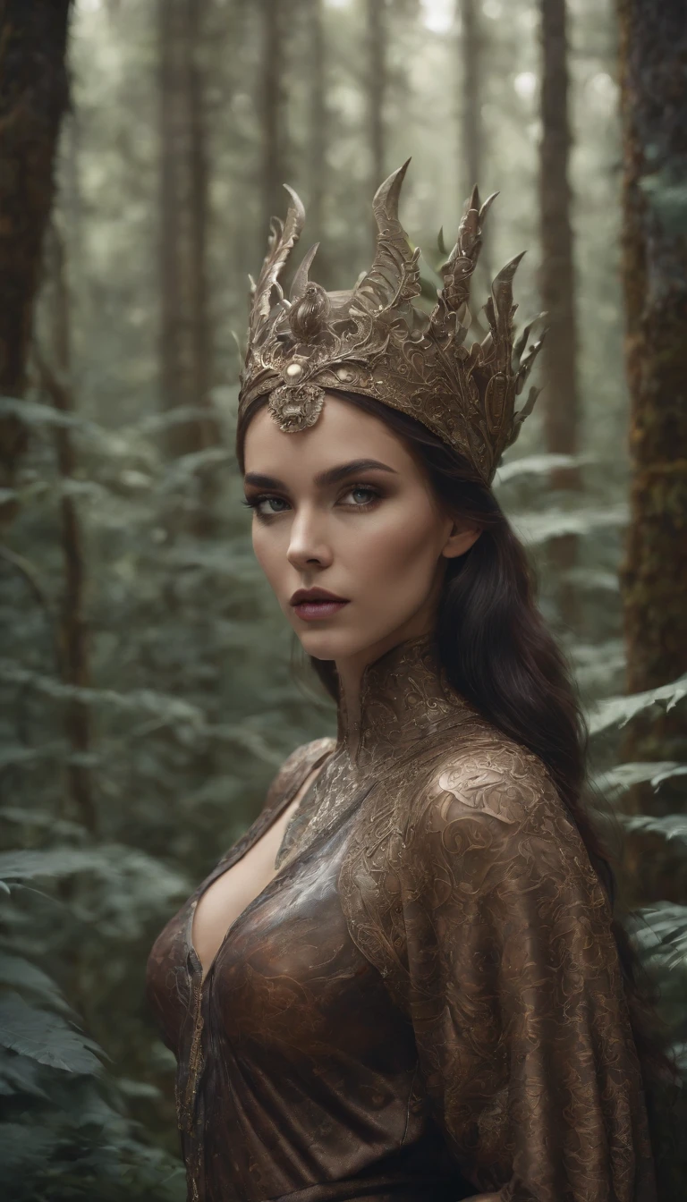 feiticeiras misteriosas, perfect butt, The sexiest clothes, Multi-colored chaotic energy, Stand in a barren forest, Exudes powerful energy. Realistic, stunning realistic photograph, a 3D render, rendering by octane, intricately details, Cinematic, trending on artstationh, isometry, Centered hipereallistic cover photo, Awesome full color, handpainted, Dark, grittiness, Mucha, Klimt, erte 12k, High definition, Cinematic, neoprene, behance contest winner, portrait featured on unsplash, Stylized digital art, smooth, hyper HD, 8K, Unreal Engine 5, super sharp focus, masterpiece of intricate artwork, Ominous, Epic, TanvirTamim, trending on artstationh, By Artgerm, h. r. Giger and Beksinski, Highly detailed, vibrant