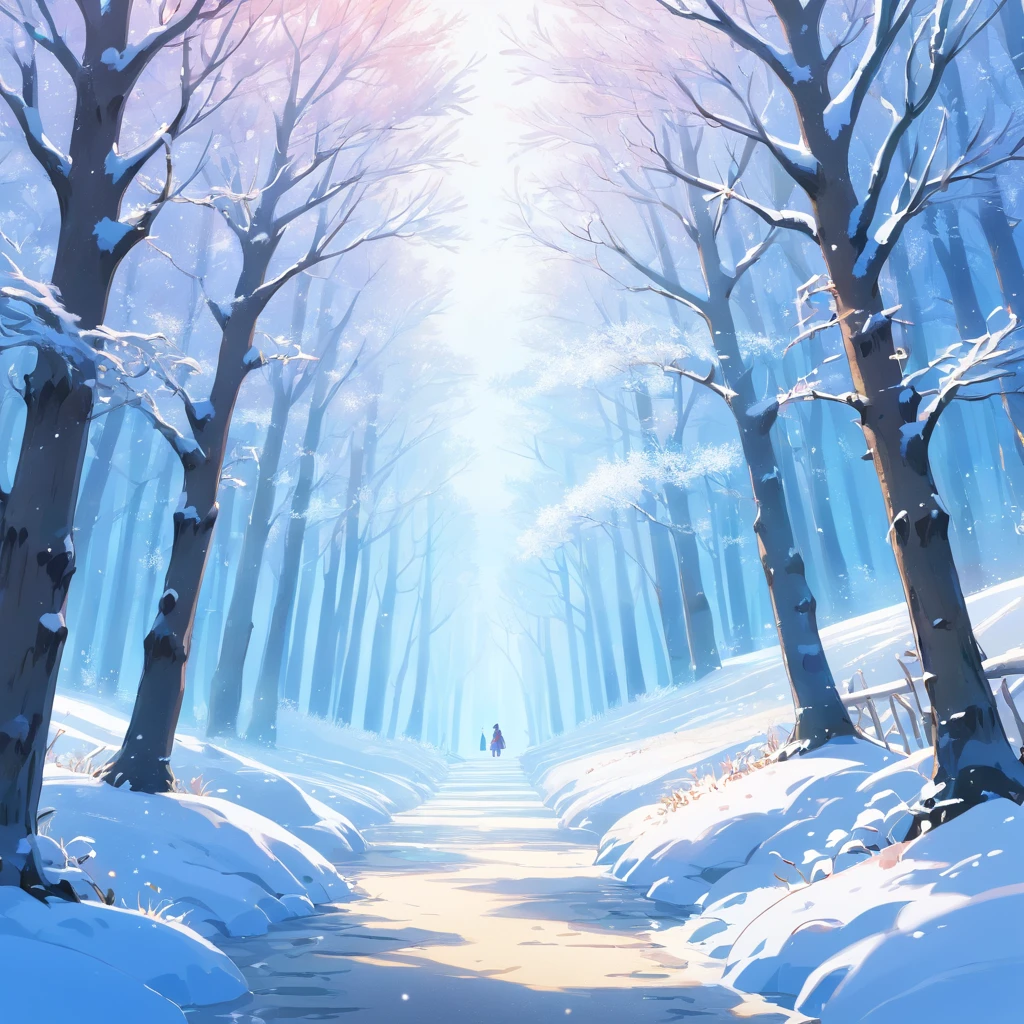 (best quality,4k,8k,highres,masterpiece:1.2), snowy trees in winter, frozen forest, winter wonderland, tranquil atmosphere, frosty branches, sparkling snow, icy landscape, peaceful silence, magical scenery, snow-covered ground, misty air, chilly breeze, ethereal beauty, soft winter light, crisp and clean environment, glistening icicles, snowy path leading into the distance, untouched nature, serene and still surroundings, wintry charm, shades of white and blue, delicate frost patterns, captivating winter scenery, frozen tranquility, breathtaking winter landscape, dreamlike atmosphere, snowy branches reaching towards the sky, enchanting winter forest, snowy magic.