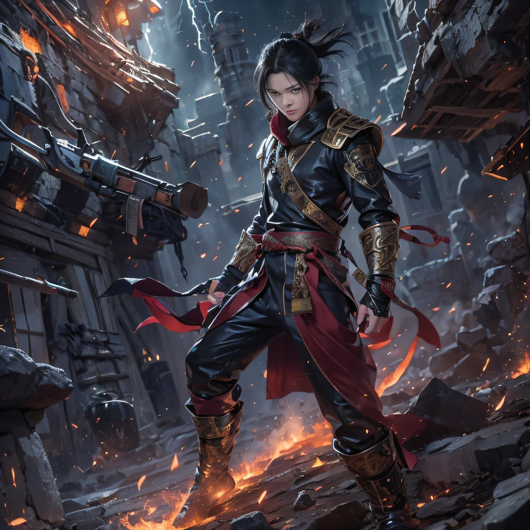 (Explosive ruins)eyes filled with angry,He clenched his fists,Rush up,Deliver a fatal blow to your opponent,full bodyesbian,Full Body Male Mage 32K(tmasterpiece,k hd,hyper HD,32K)Long flowing black hair,Campsite size,zydink, a color, patriot (废墟), (Linen batik scarf), Angry fighting stance, looking at the ground, Batik linen bandana, Chinese python pattern long-sleeved garment, (Abstract corpse splashes:1.2), Dark clouds lightning background,fracture(realisticlying:1.4),Black color hair,Flour fluttering,Background fog, A high resolution, the detail, RAW photogr, Sharp Re, Nikon D850 Film Stock Photo by Jefferies Lee 4 Kodak Portra 400 Camera F1.6 shots, Rich colors, ultra-realistic vivid textures, Dramatic lighting, Unreal Engine Art Station Trend, cinestir 800,Flowing black hair,(((Male mage))),The male mage was furious,Ambition to get a driver's license,
How can it be expected to draw a dungeon。
Heroic and beautiful photos,
Staggering on the bed!