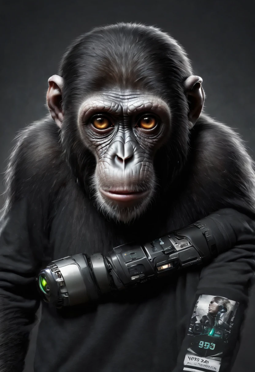 Una figura de mono futurista, con luces en los ojos, Surrounded by vector t-shirt design with numbers"3 6 9",un cigarrillo en la mano Listo para vibraprint, Illustration of the cyberpunk monkey, perfil, sticker, Fondo blanco limpio, vector profesional, High detail, T-shirt design with text "369" , Paisaje urbano vibrante y futurista.Una figura de mono futurista, con luces en los ojos, surrounded by Vibraprint Ready vector t-shirt design, Illustration of the cyberpunk monkey, perfil, sticker, Fondo blanco limpio, vector profesional, High detail, T-shirt design, Graffiti, Paisaje urbano vibrante y futurista, 8K, UHD, high quality, intricately detailed, highly detailed