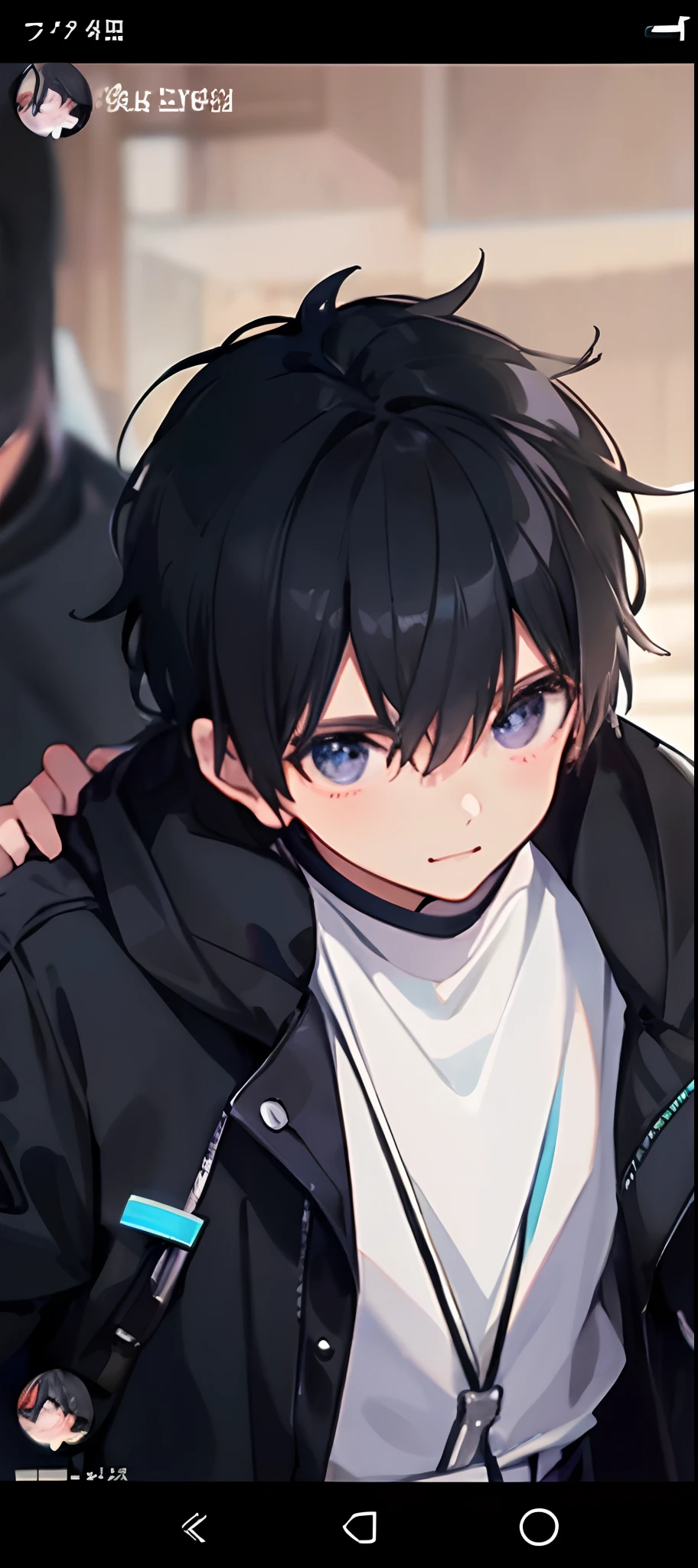 anime boy with black hair and blue eyes in a black jacket, young anime man, anime moe artstyle, anime boy, clean detailed anime style, male anime style, high quality anime artstyle, artwork in the style of guweiz, anime style portrait, male anime character, smooth anime cg art, anime handsome man, anime stylized