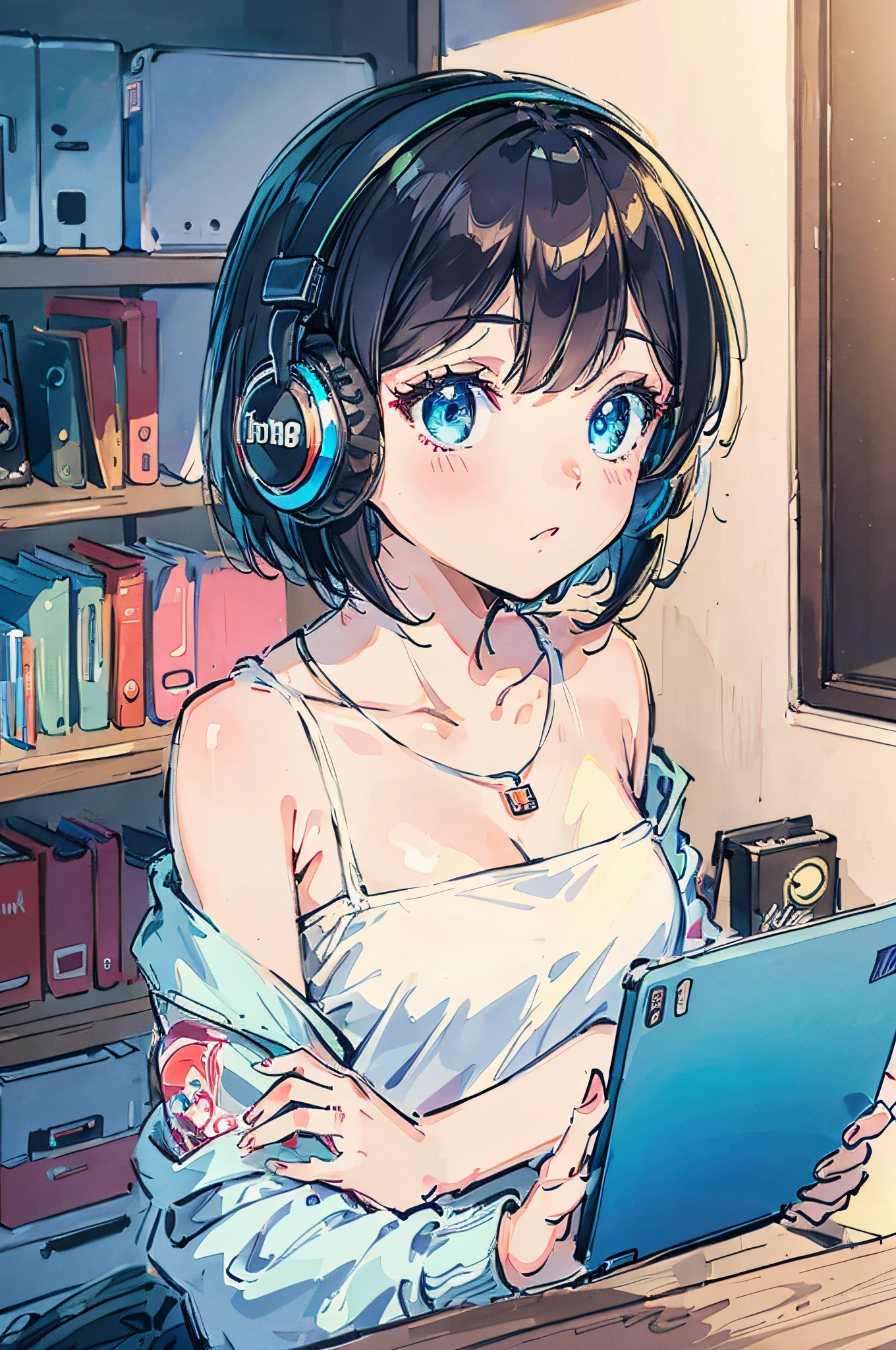 Wearing headphones、Bob Girl,Gamer's Room,
