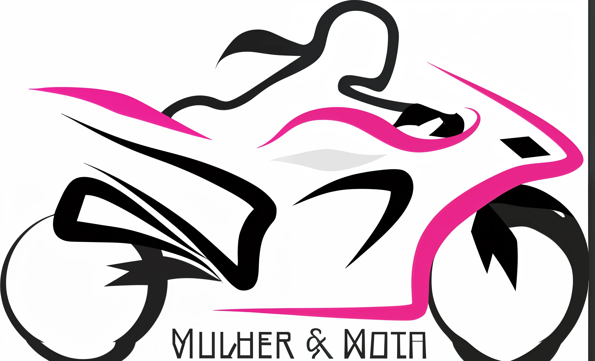 um close up de uma motocicleta com um fundo verde e rosa, Directed by: Jan Müller, Directed by: Thomas Häfner, Directed by: Anton Möller, inspired by Adolfo Müller-Ury, concept piece, esquema de cores rosa e preto neon, inspired by Jan Müller, Directed by: Amy Schumer, Caricato e simplista, header with logo