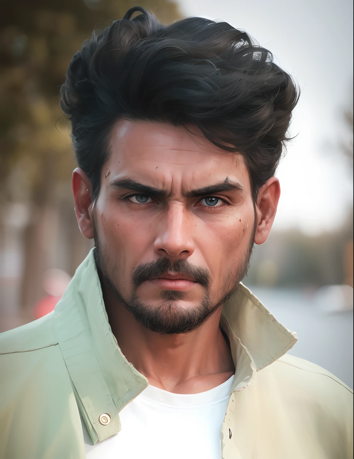 ancient look with realistic face 4k