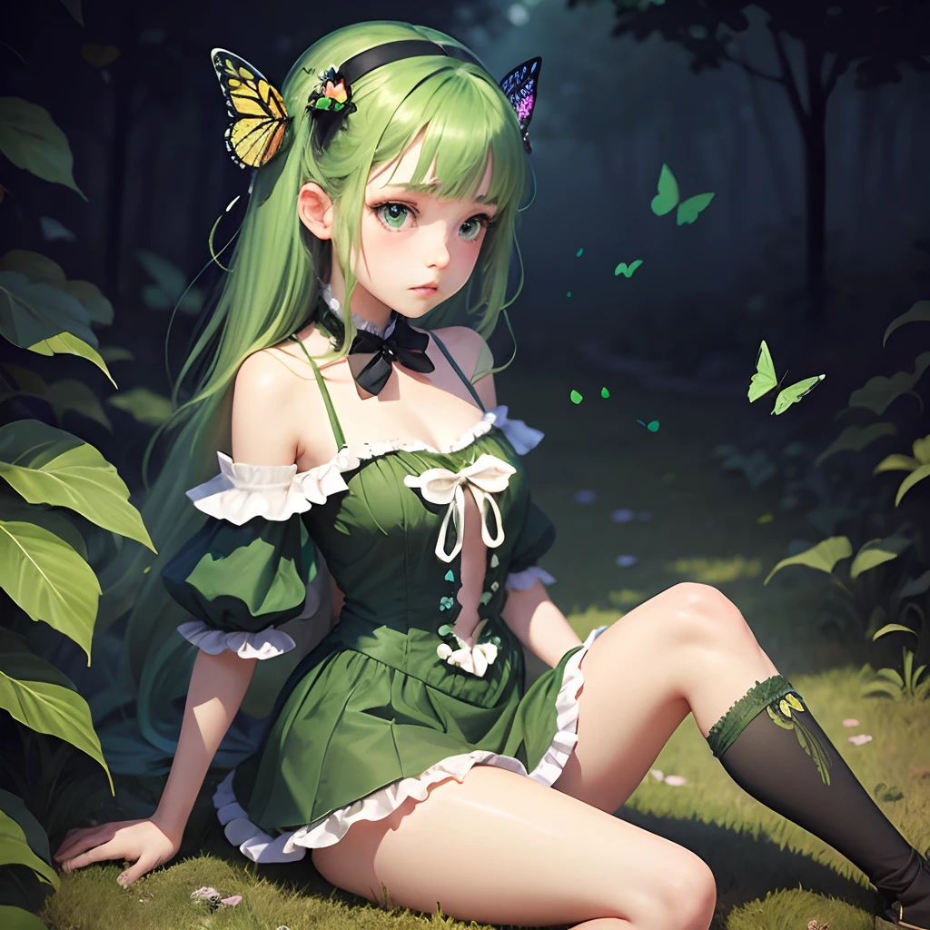 concept art close-up, soft natural light,(masterpiece, best quality),1girl, in a field of green plants and flowers, warm lighting,(((masterpiece))),(best quality),painterly,matte painting,highly detailed,, (((masterpiece))),(((best quality))),((ultra-detailed)),   <lora:DI_belle_delphine_v1:1>