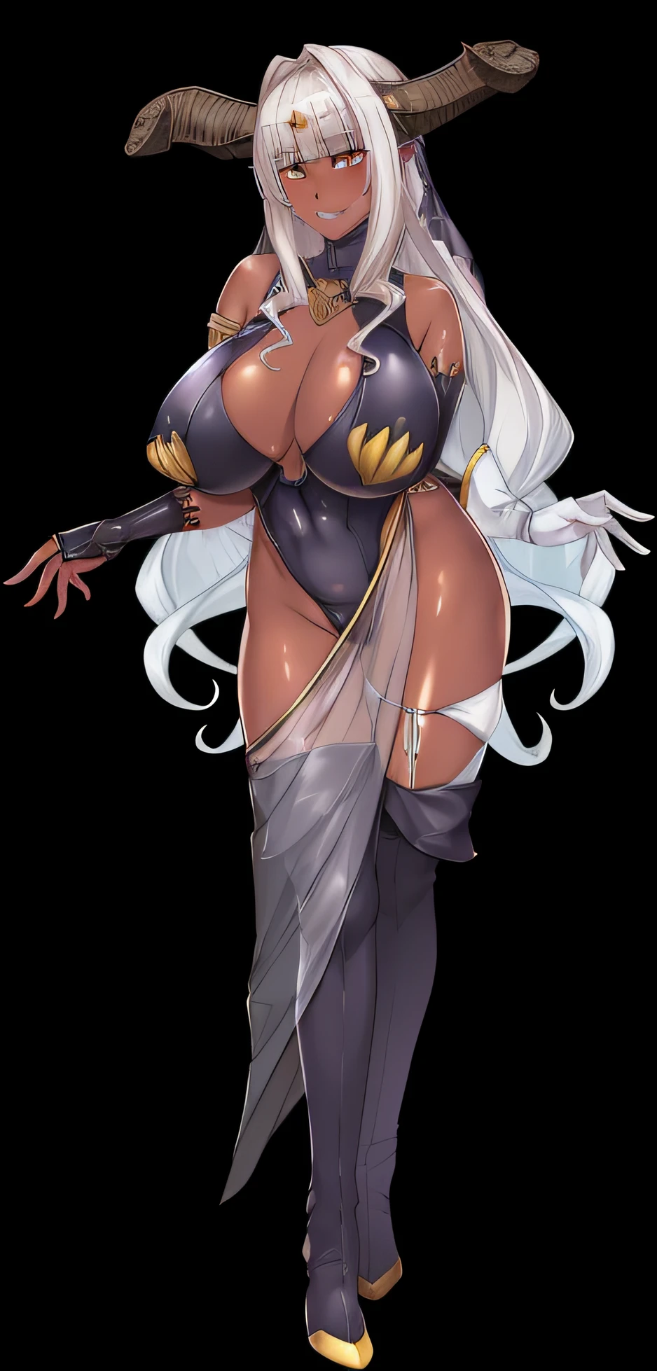Costume woman holding horn and sword, krenz cushart and artgerm, cushart krenz key art feminine, cushart kenz, very detailed Artgerm, cutesexyrobutts, anime woman fullbody art, Commission for high resolution, anime goddess, biomechanical oppai, SFW version, Official Character Art