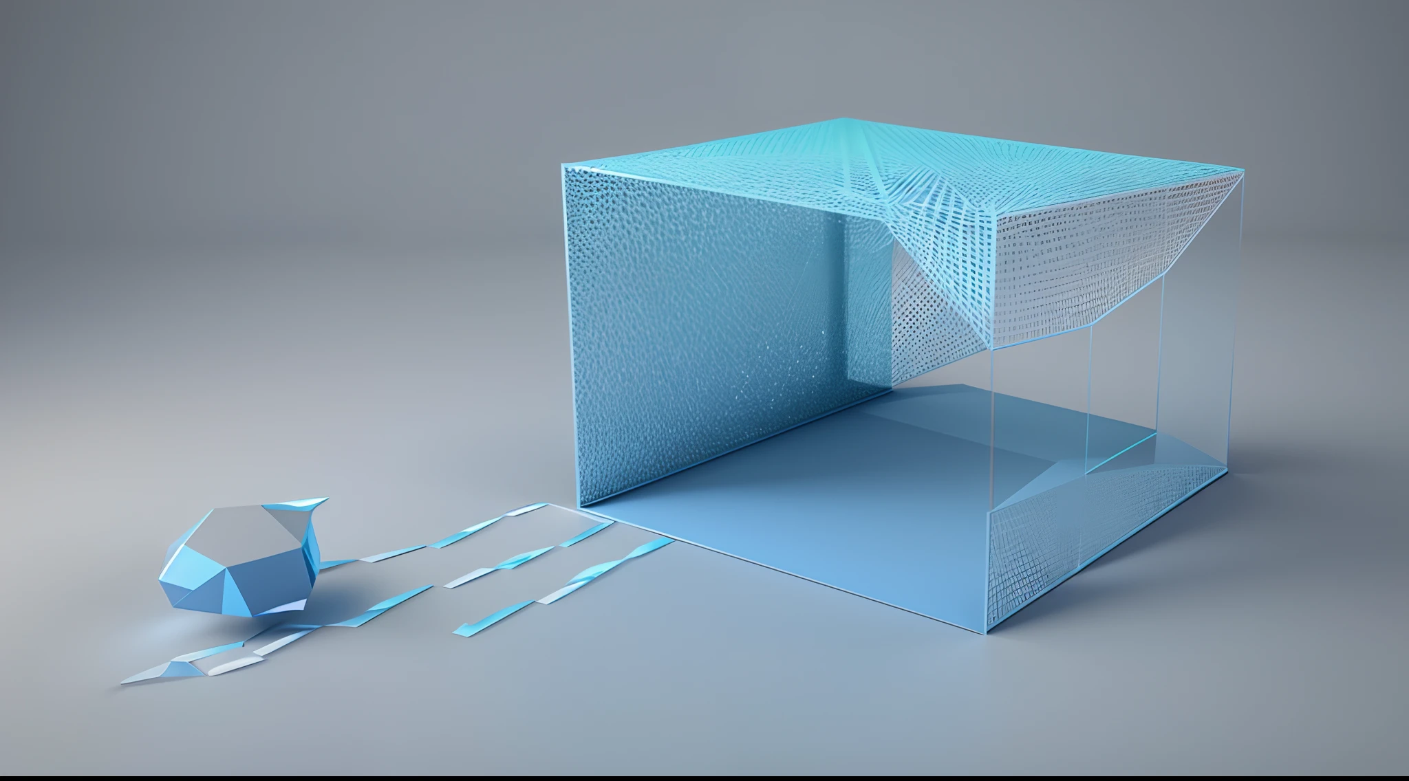 Engaging 3D visualization featuring stunning graphs、glinting