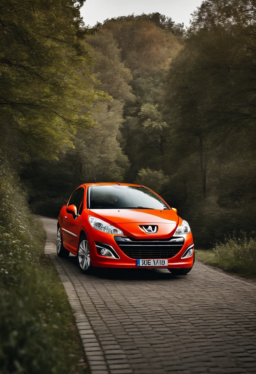 crie pra min um peugeot 207 passion com aerofolio e rodas pretas