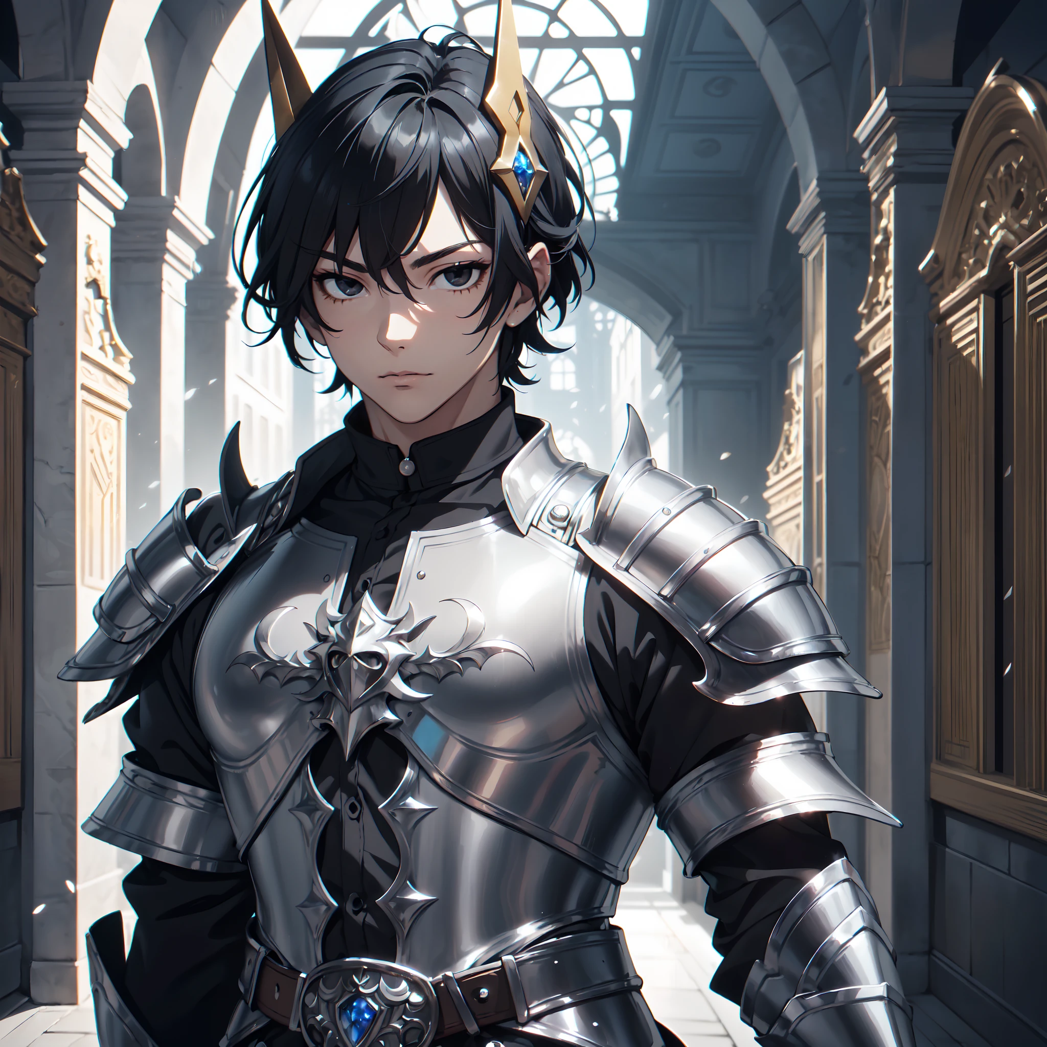 128K Ultra High Definition,
128K Ultra High Quality,
128K Ultra High Resolution,
Best Definition,
Best Quality,
Best Resolution,
Perfectly Detailed,
Perfectly Designed,
Extremely Detailed,
Extremely Designed,
Hyper Detailed,
Hyper Definition,
Hyper Quality,
Hyper Resolution,
Masterpiece,
(((Anime))),
Body Shot,
(((Boy))),
Handsome,
Muscular Body,
(((Black Short Hair))),
(((Black Eyes))),
(((Hyper Detailed & Perfectly Designed Silver Armor Plates))),
(((Hyper Detailed & Perfectly Designed Engraving Jeweled Baron Armor With Headpiece))),
(((Inside Of Medieval Royal Palace Background Scenery))),