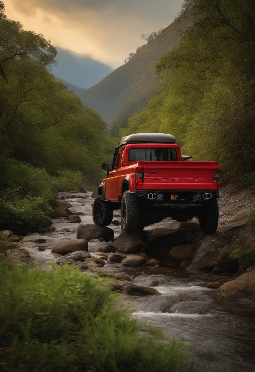 Caminhonete 4x4 branca