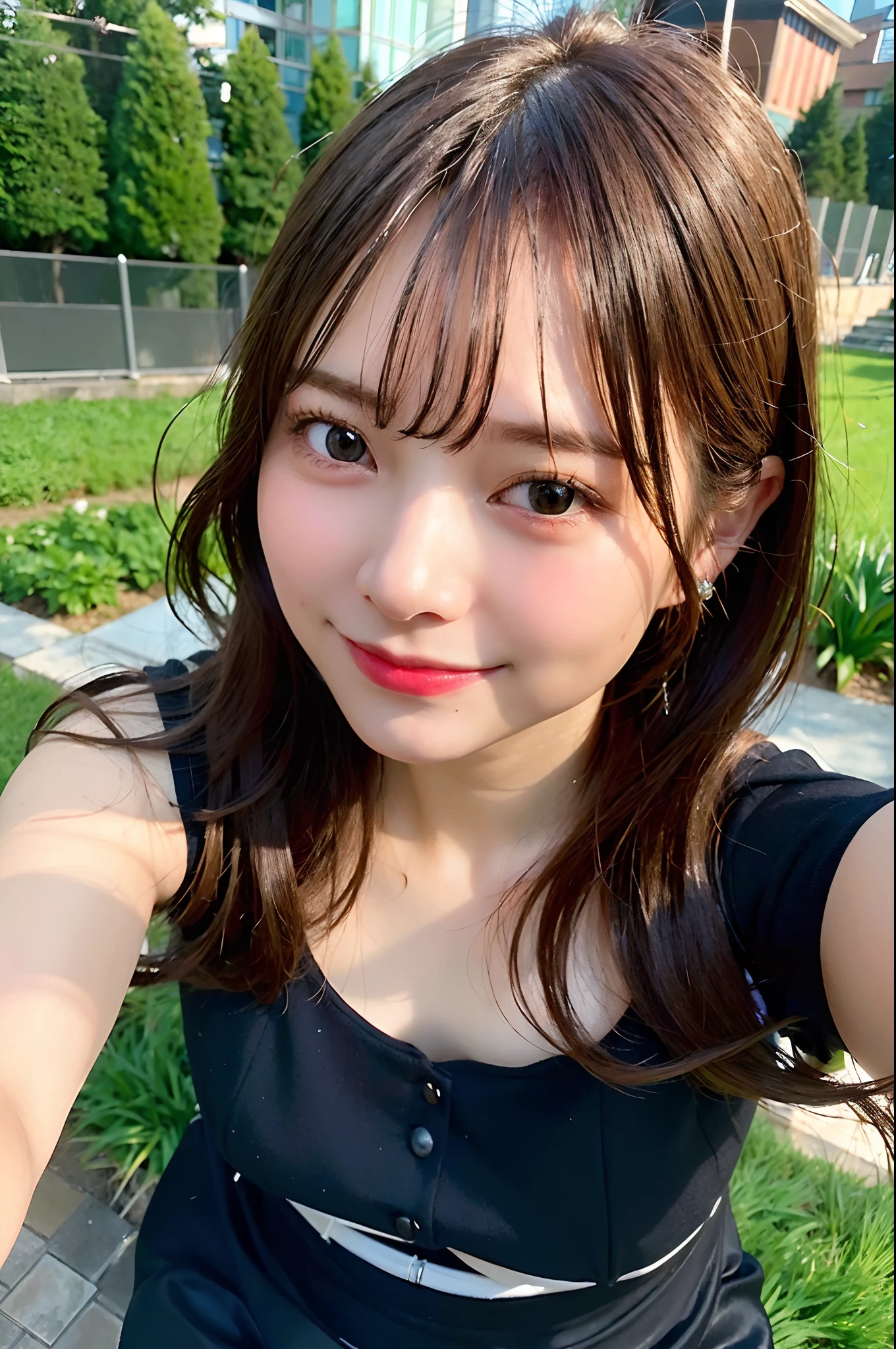(top-quality、8K、32K、masuter piece、nffsw:1.2)、profile、(slim figure:1.2)、(s lips) 、18year old、Show your teeth and smile、耳Nipple Ring、Colossal tits、二重まぶた、shinny skin、Realistic rays、mare、beauitful face、(A smile:1.3)、crouching down、(From above:1.2)、(a closeup:1.4)、blurry backround、(Front Focus)、(Dark: 1.6)、Fantasy Art、photoRealstic、Professional Lighting、extra detailed face、Award-winning、deep-shadows、Paddy field
