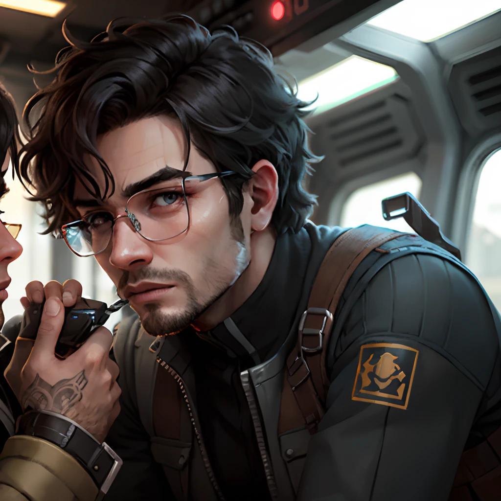 Double male protagonist+Han Man+Sven scum+eye glass+Full of sexual tension