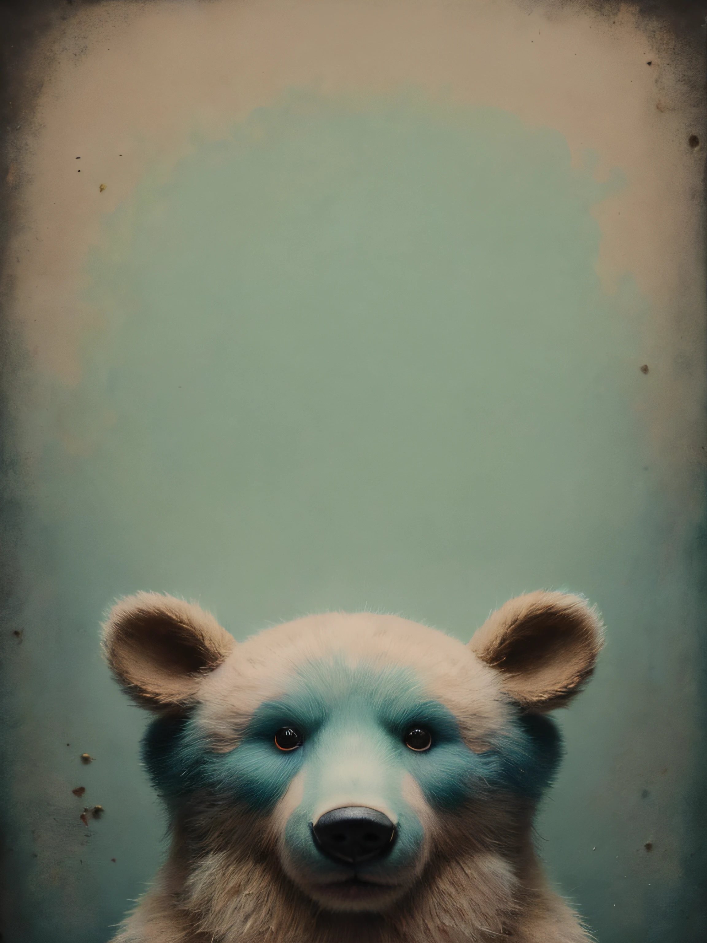 Pintura de un oso de peluche rosa con sombrero de copa y pajarita, Estilo Mark Ryden, Mark Ryden's Estilo, Mark Ryden muy detallado, Mark Ryden en el estilo de, portrait of anthropomorphic bear, inspirado por Mark Ryden, Gary Baseman, por Mark Ryden, inspirado por Victor Brauner, Surrealismo pop lowbrow