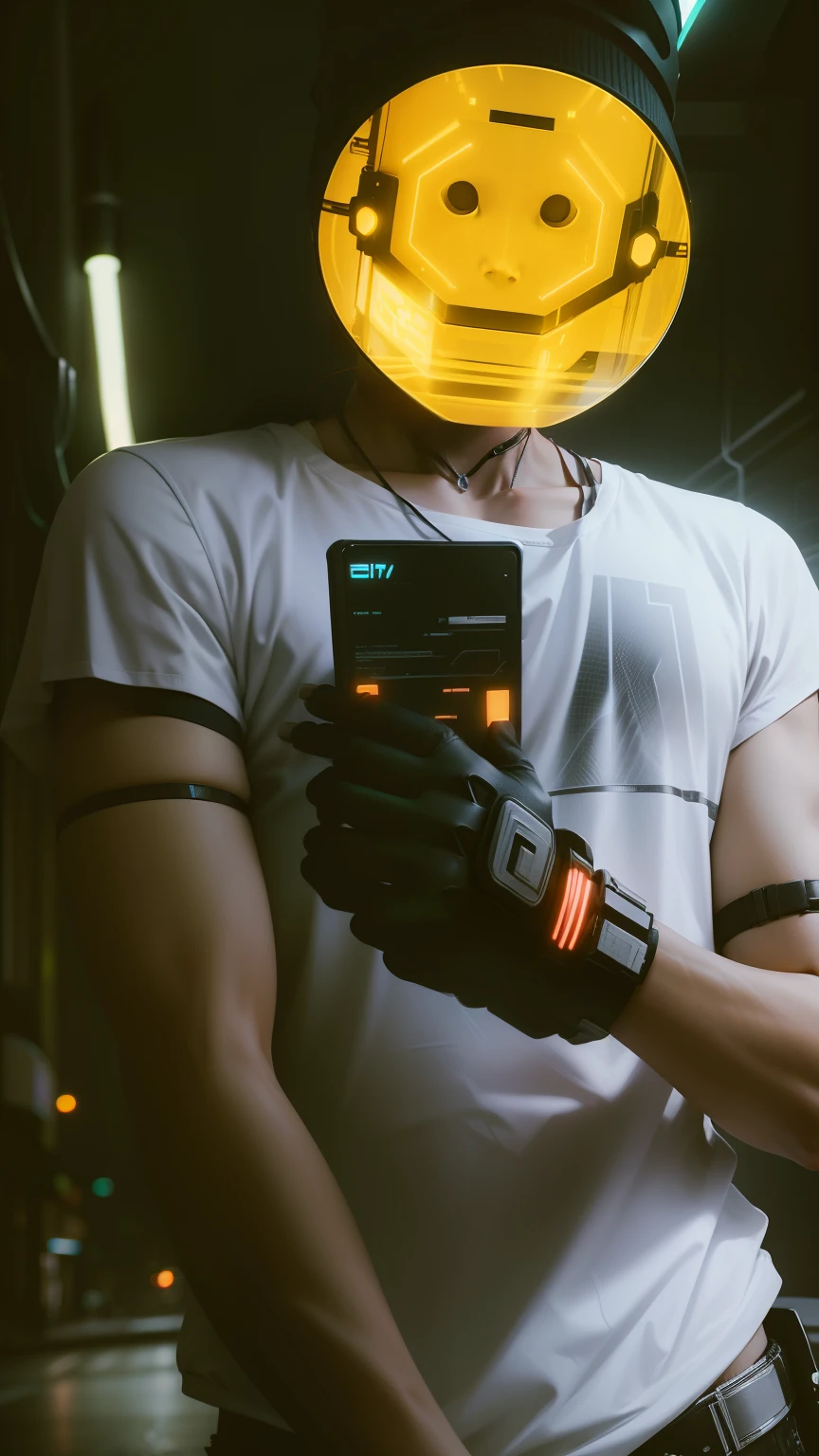 Cyber punk ,neon effect, high quality photo