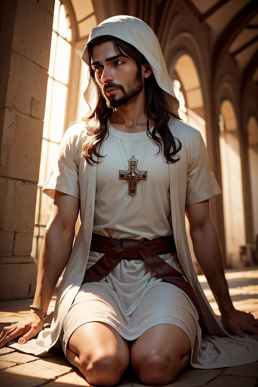 imagem jesus cristo olhando para o ceu,